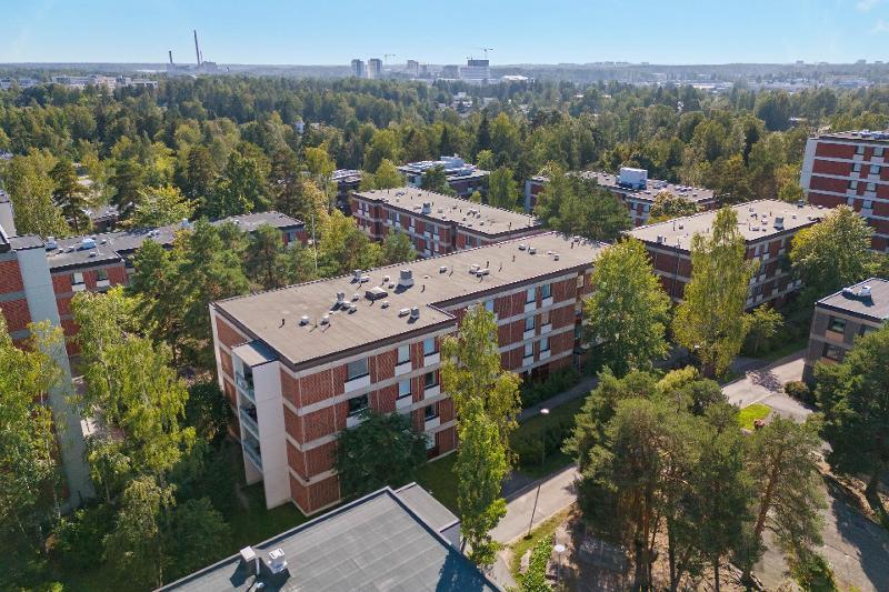 Vehreä ympäristö on viihtyisä.