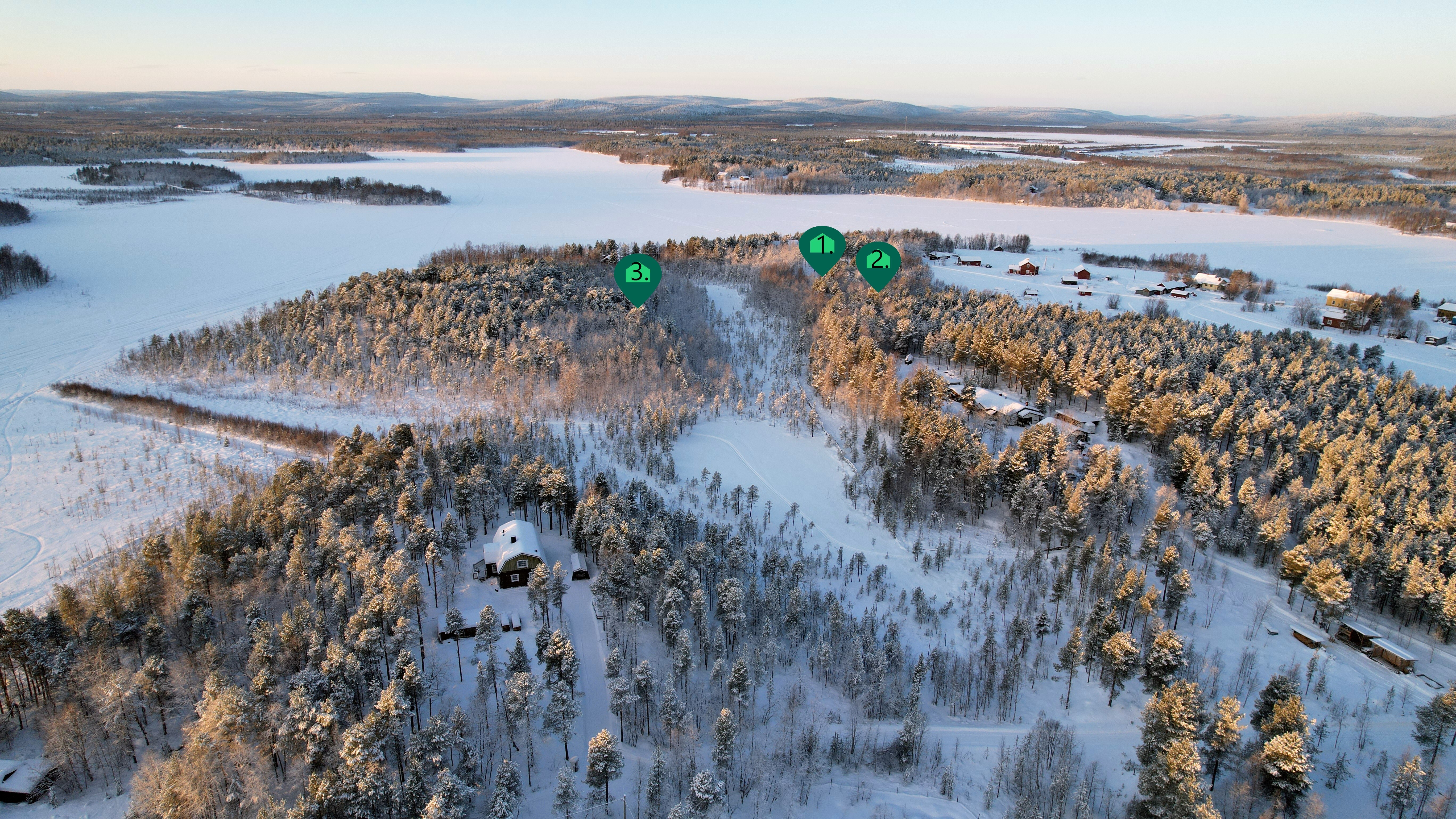 Tontit 1 ja 2 sekä 3