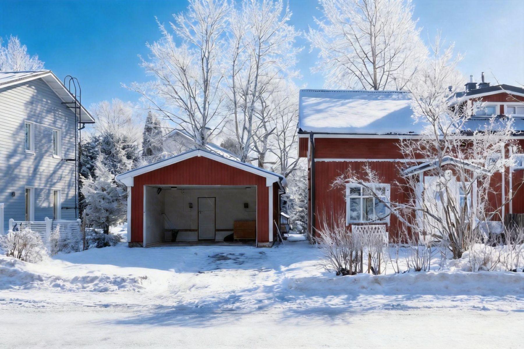 A ja B asunnon yhteinen autokatos