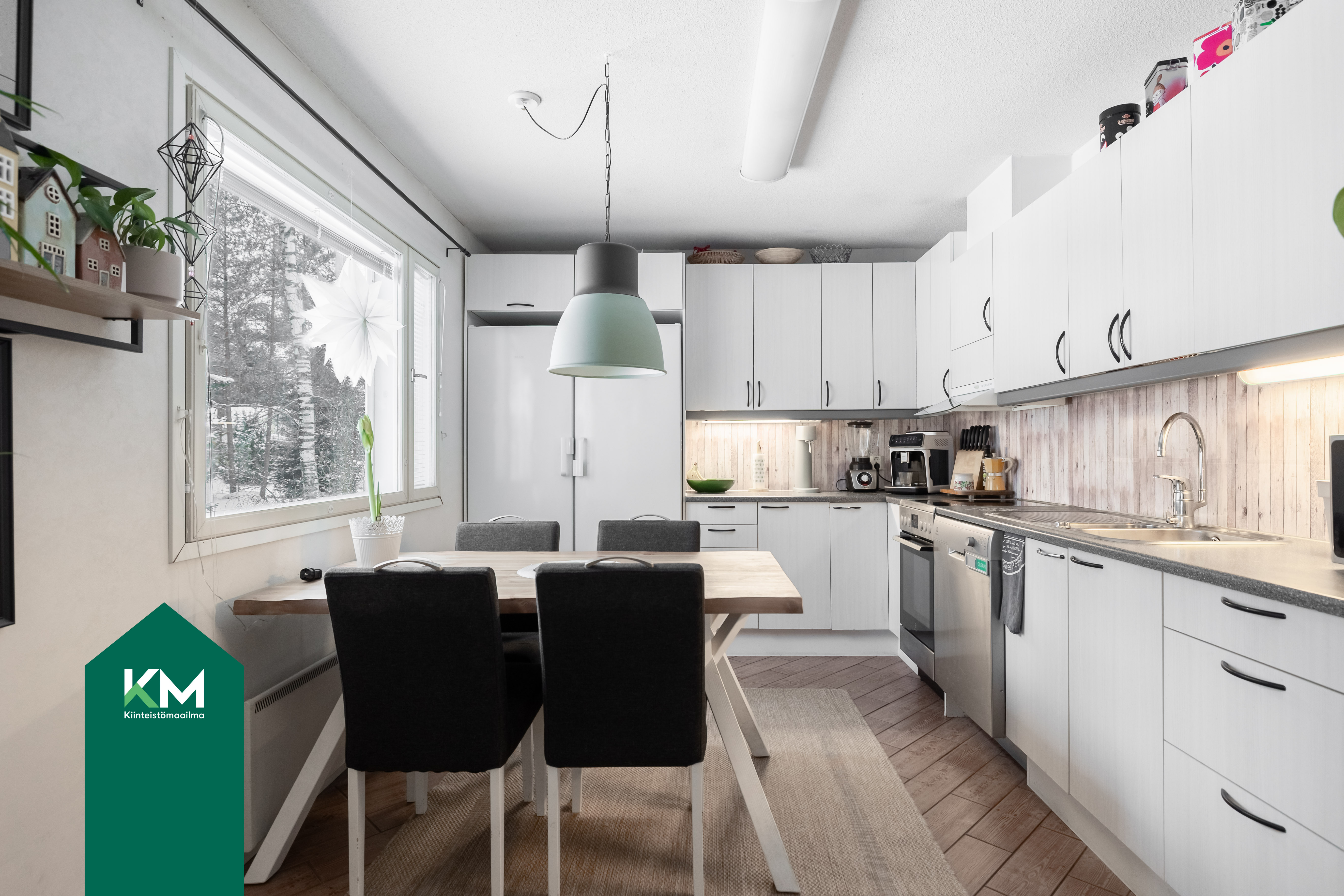 Keittiössä on tilaa kokata