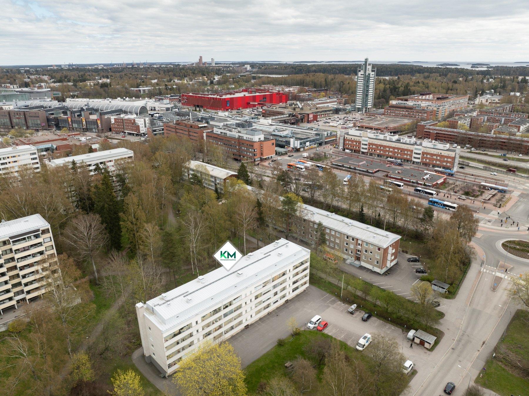 Ilmakuva lähialueesta - Itis ja Easton