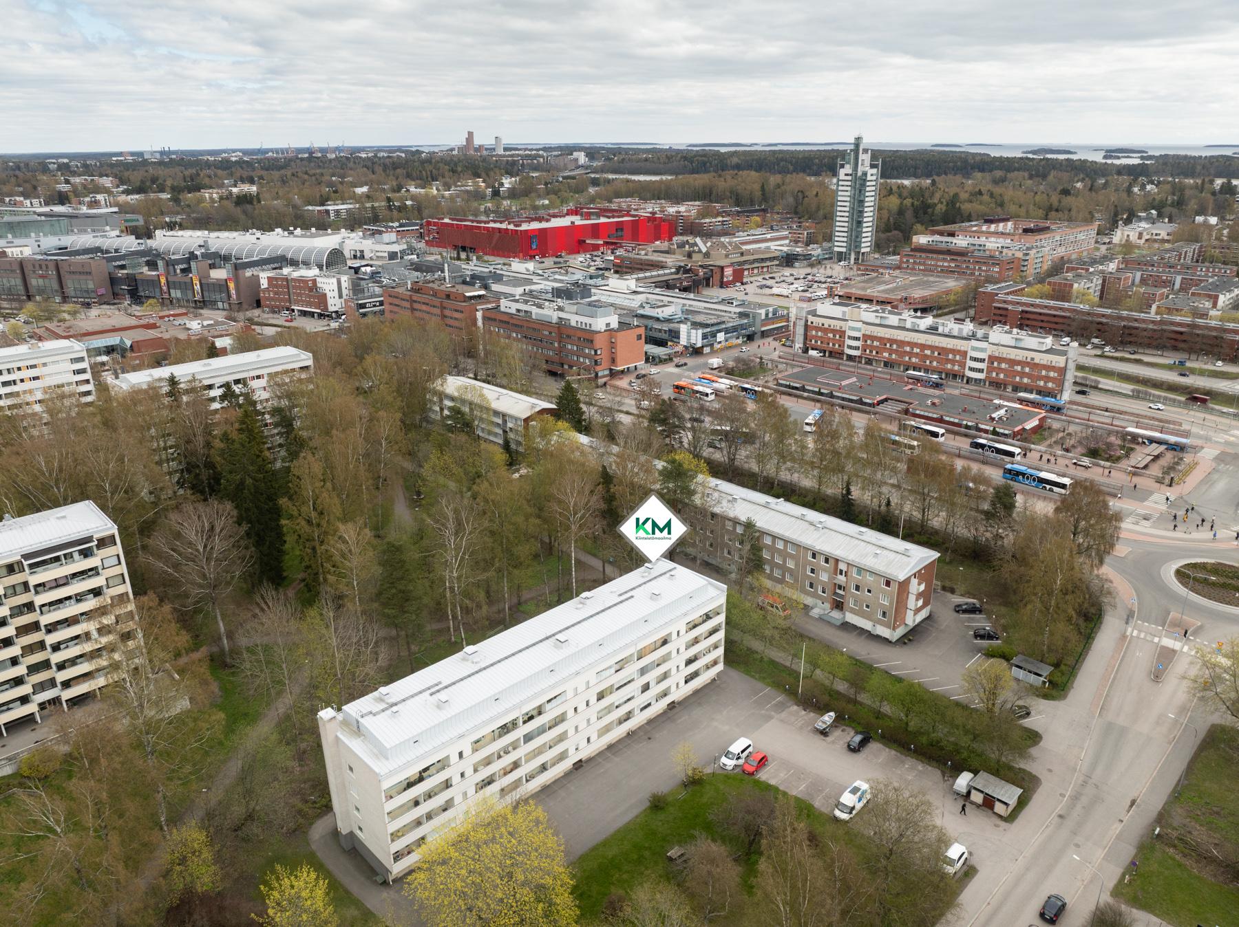 Ilmakuva lähialueesta - Itis ja Easton