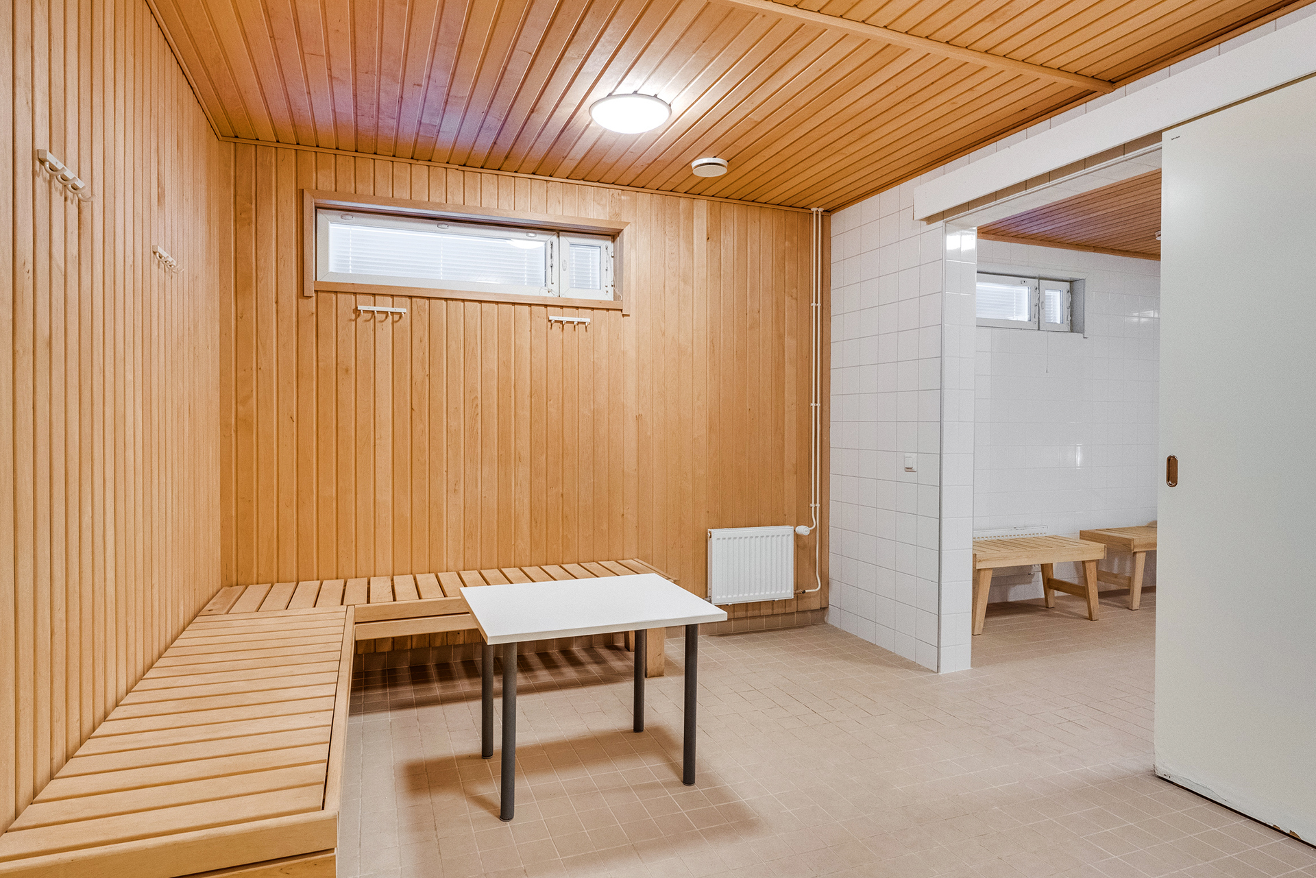 Taloyhtiön saunatiloja