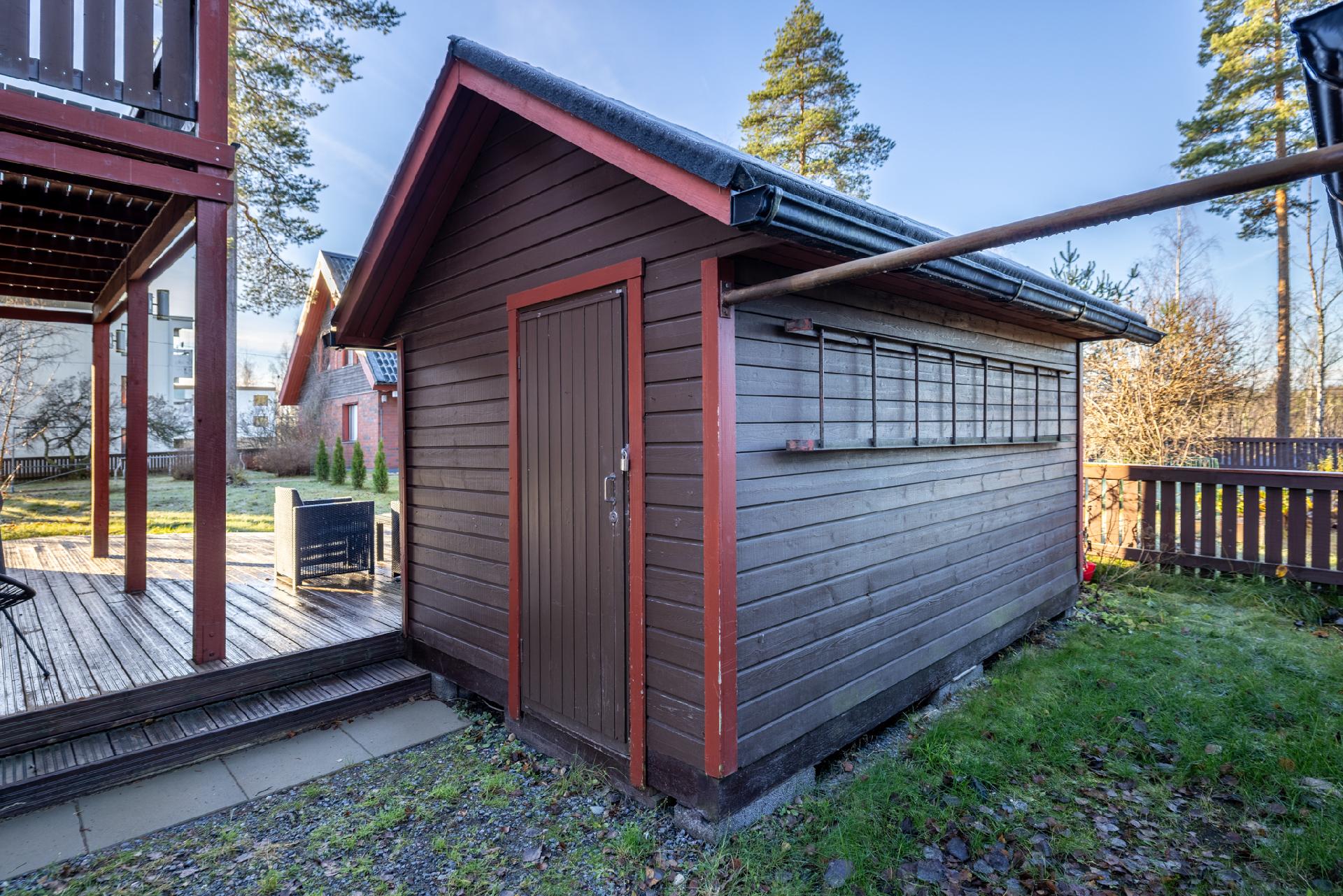 Takapihalla ulkovarasto