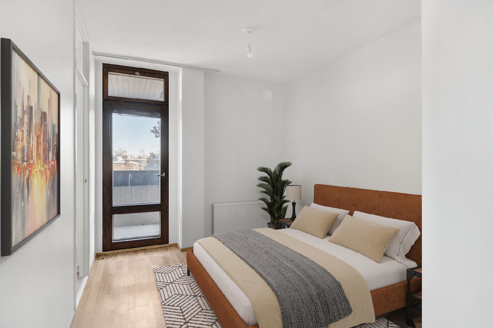 Makuuhuone digistailattuna.