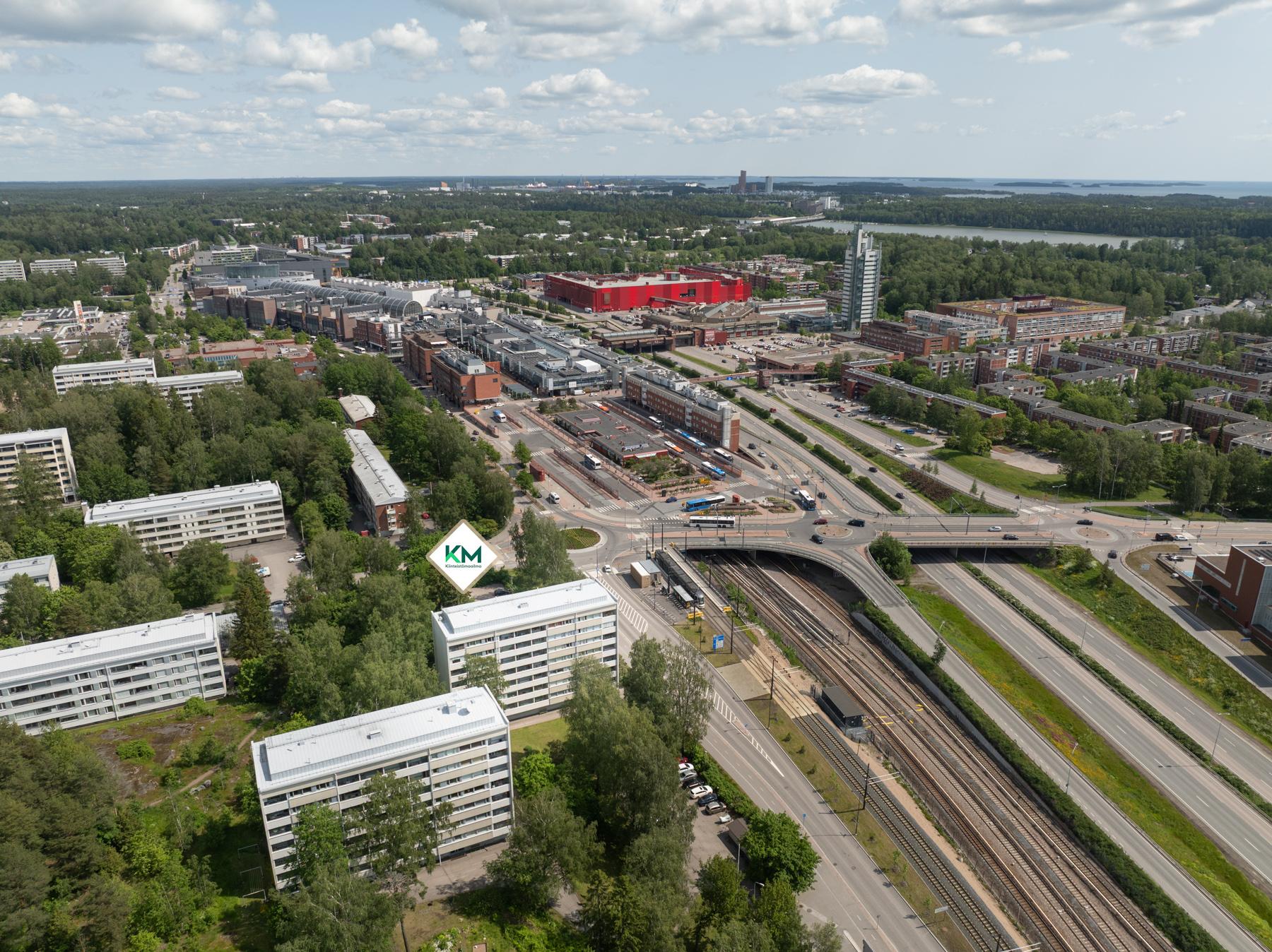 Ilmakuva Raaseporintie 1 lähialueesta - Itis - Easton