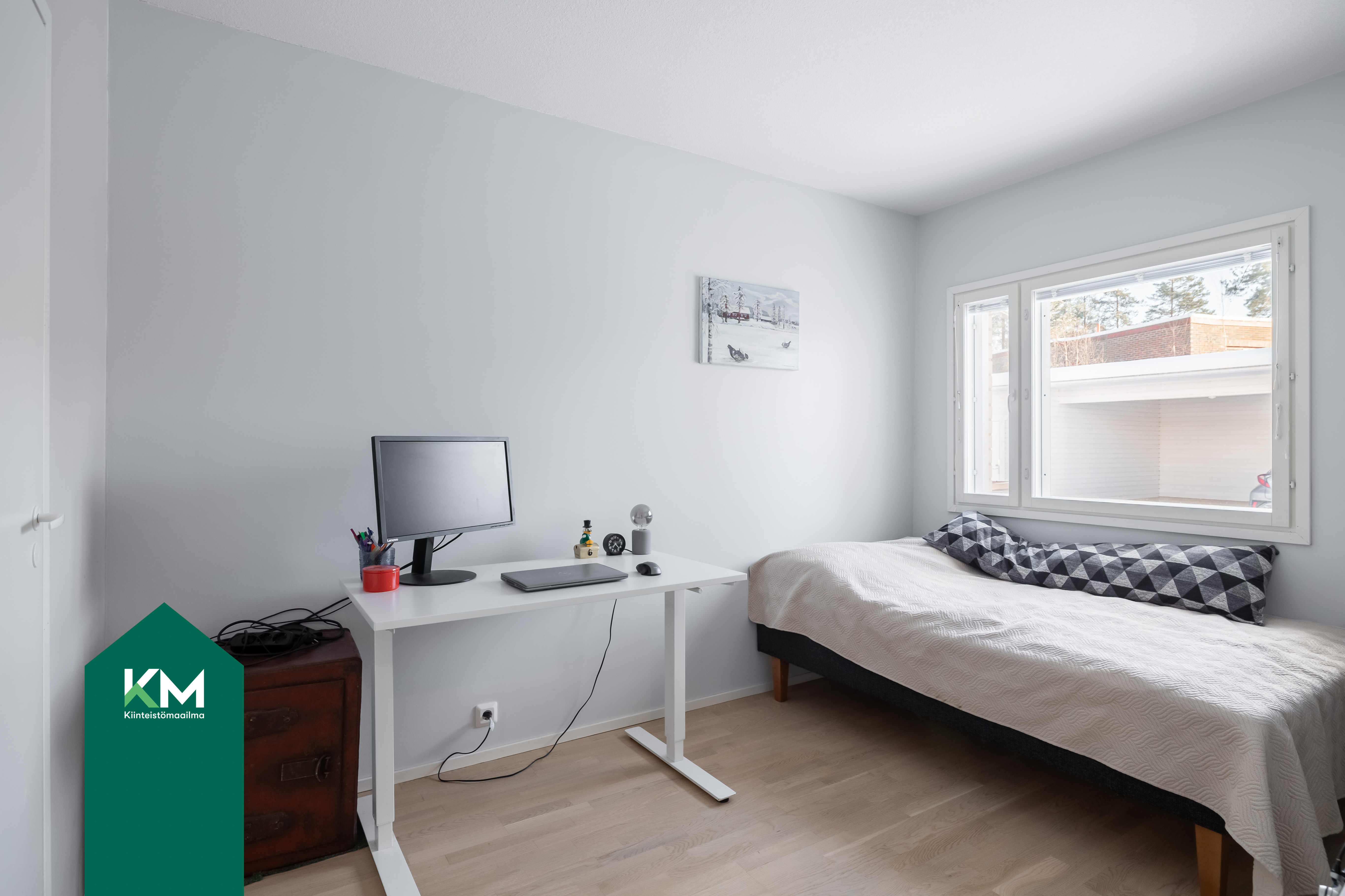 Makuuhuone, jossa vaatehuone