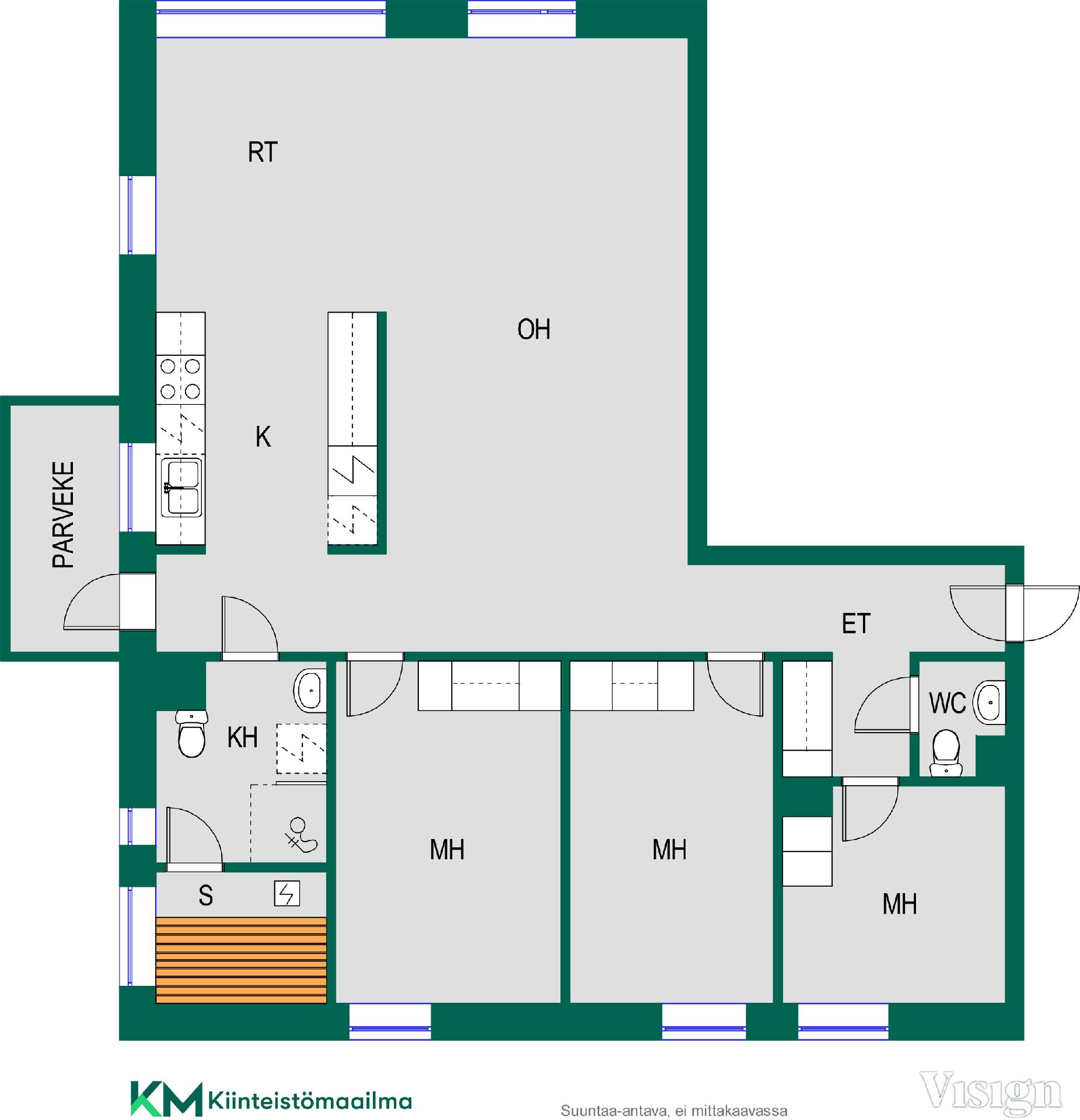 Pohjakuva suuntaa-antava, ei mittakaavassa