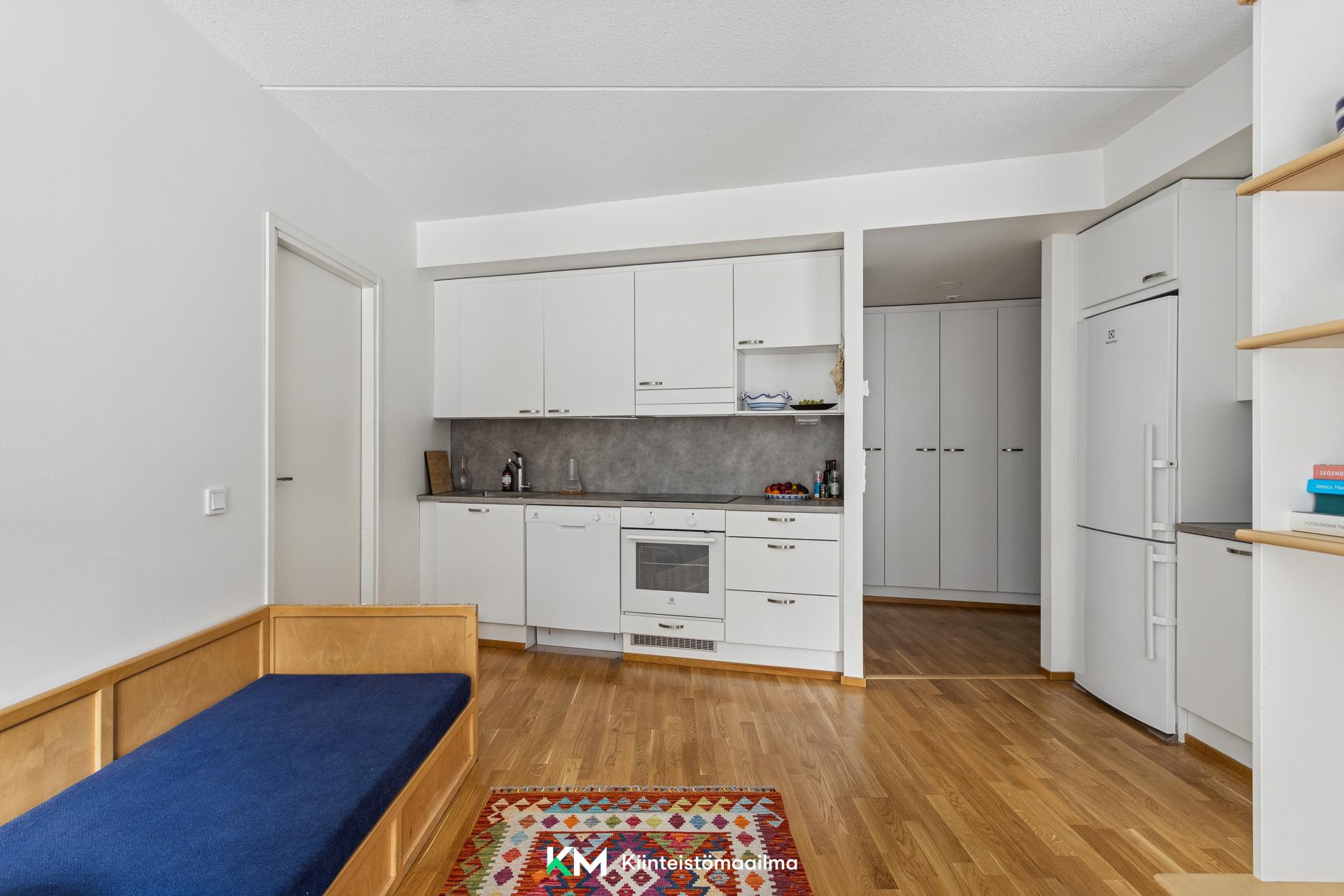 Olohuone ja keittiö