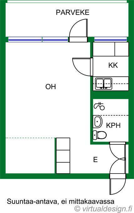 Pohjakuva, suuntaa antava, ei mittakaavassa