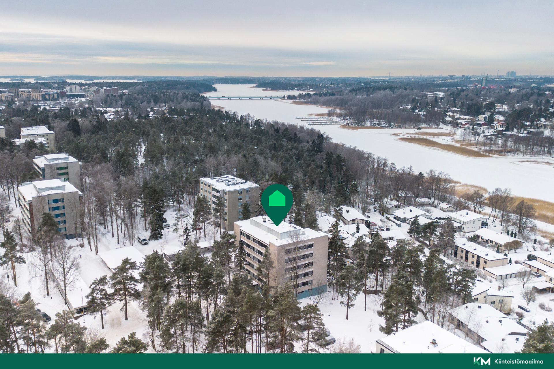 Sijainti ilmakuvassa