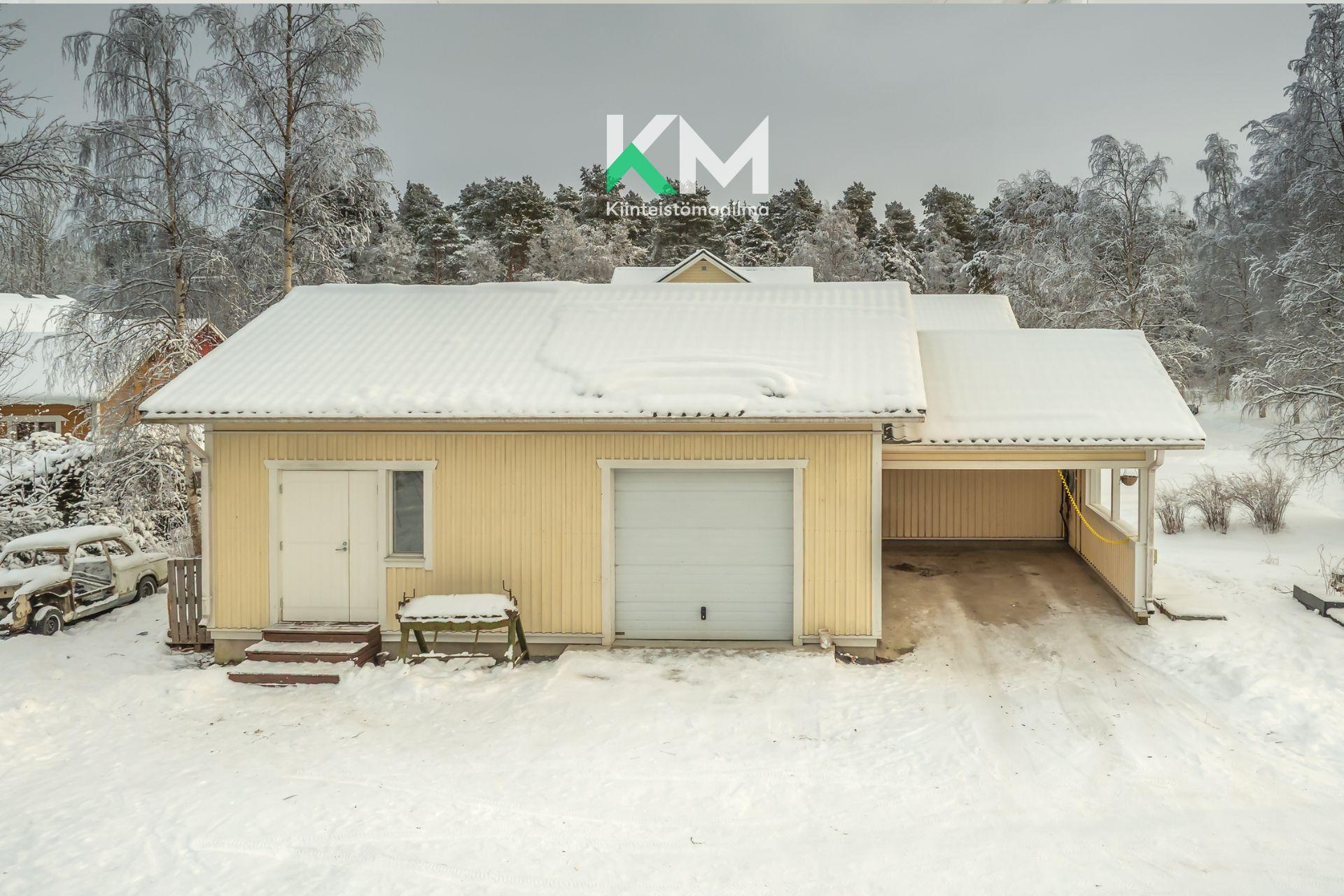 Varastotilaa, autotalli & autokatos