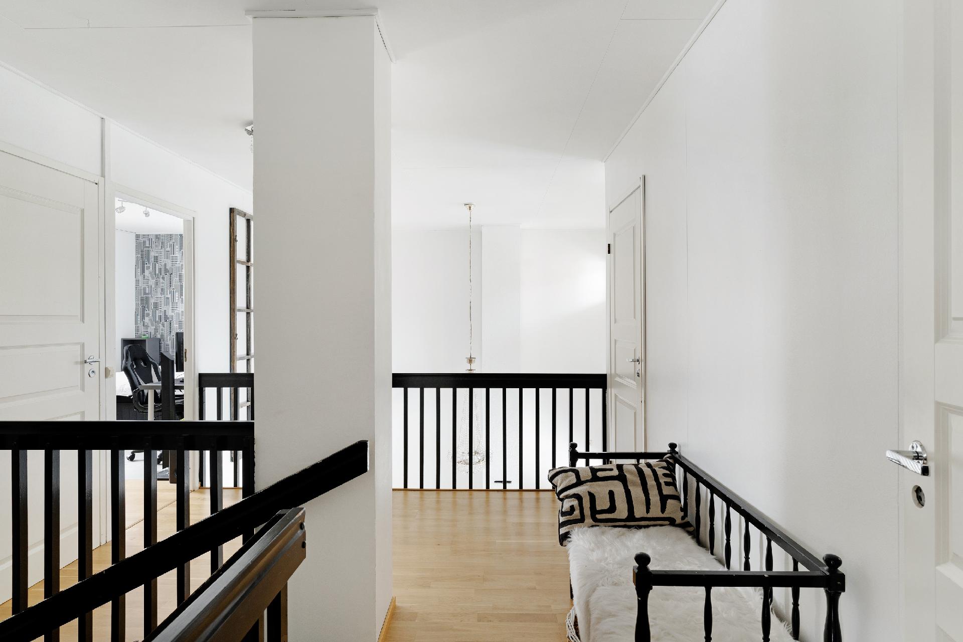 Yläkerran aulatila.