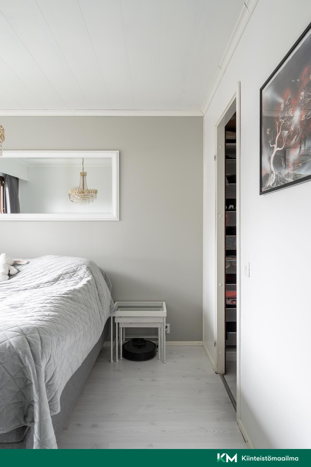 makuuhuoneesta käynti vaatehuoneeseen