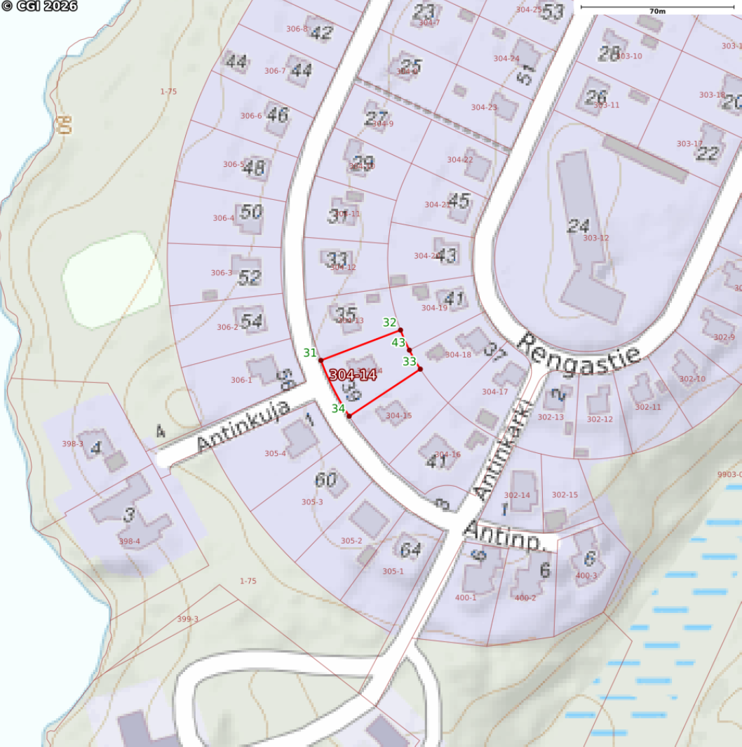 Kiinteistö kartalla