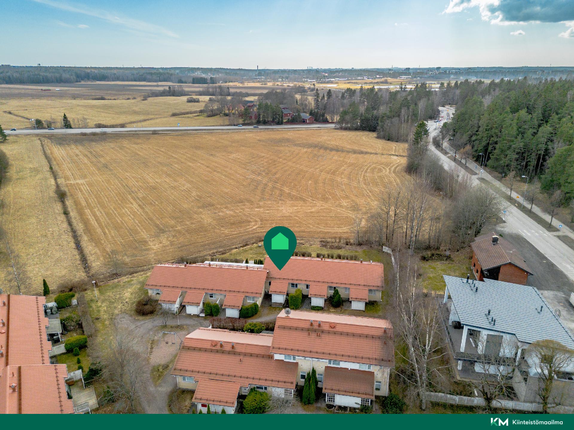 Asunto merkattuna ilmakuvassa