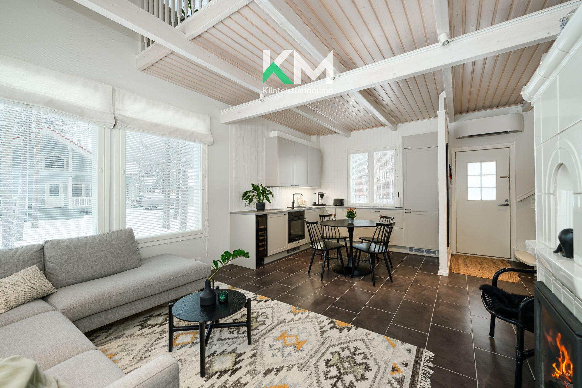 Olohuone ja keittiö