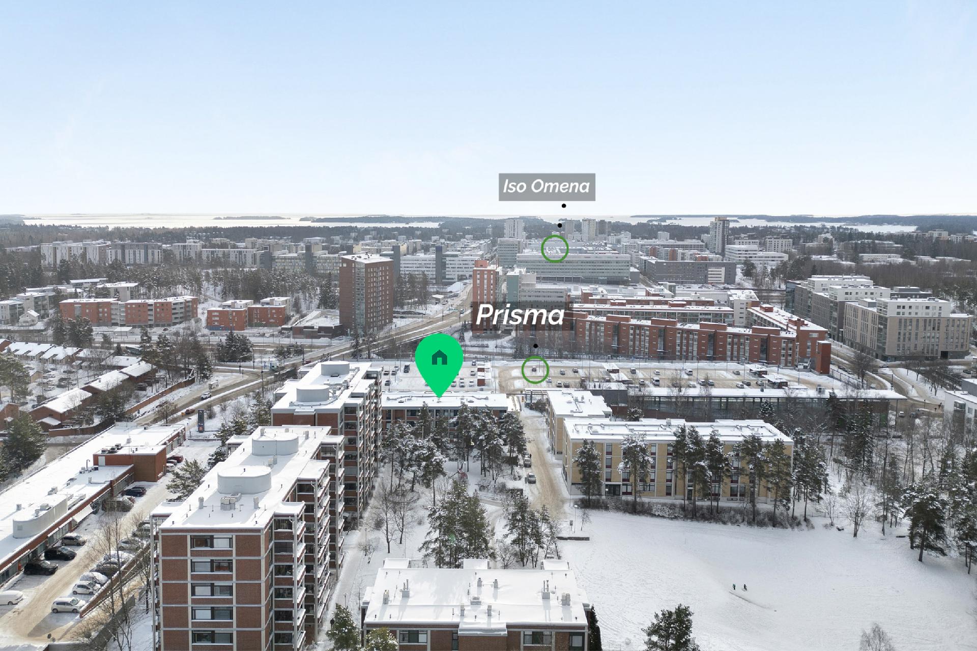 Sijainti Olarin parhaalla paikalla