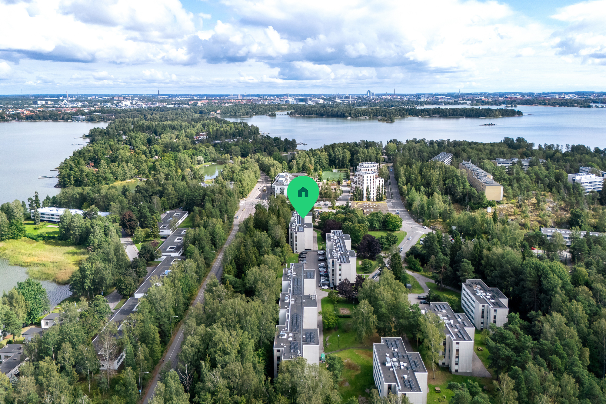 Näkymä Munkkiniemen suuntaan