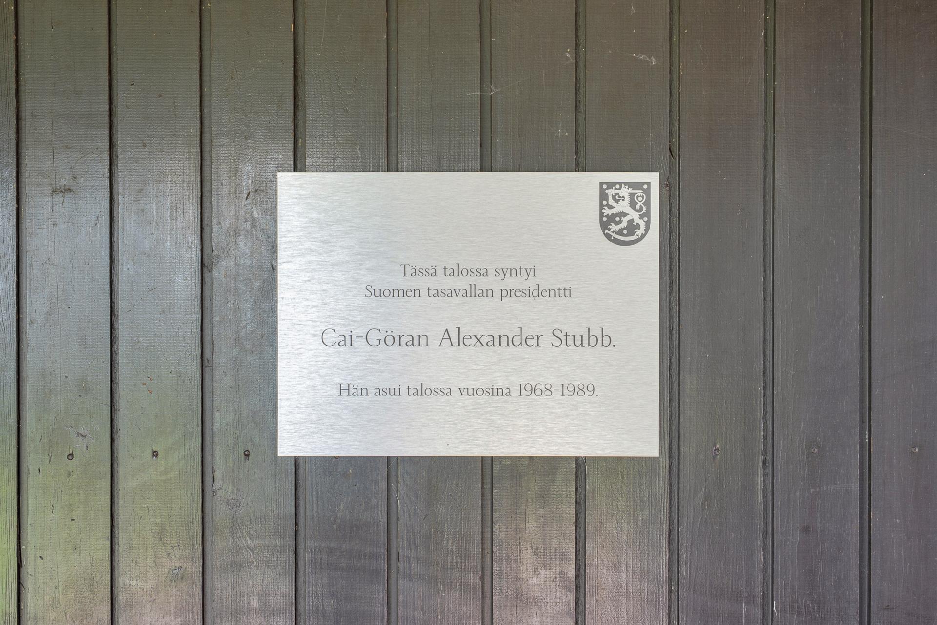 Taloyhtiö: Suomen tasavallan presidentin synnynkoti