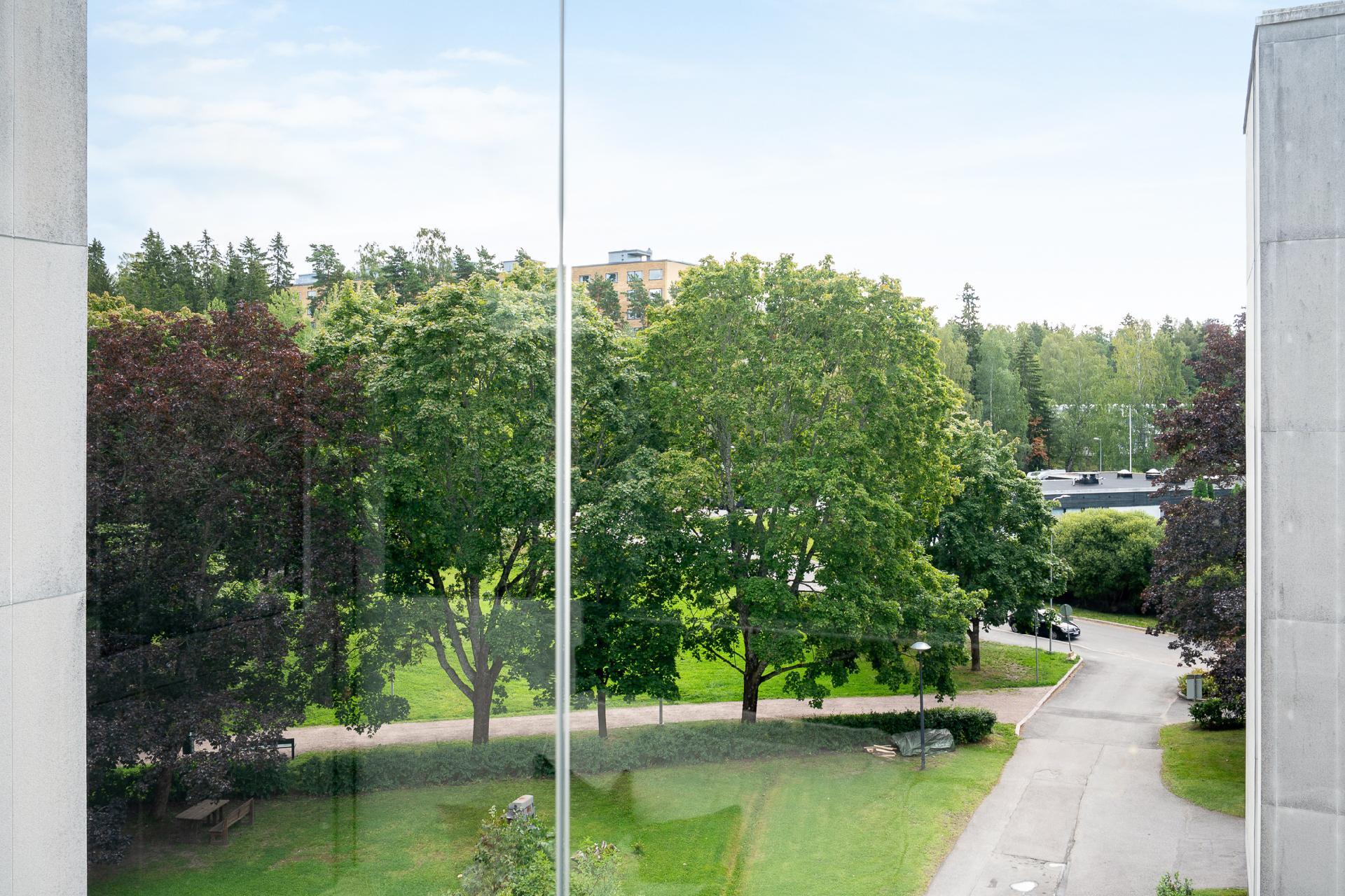 Suora näkymä parvekkeelta