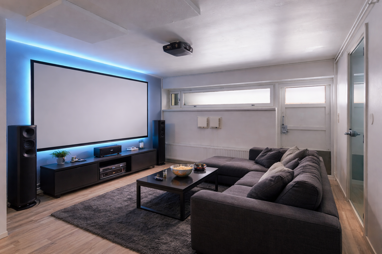 Kellarikerroksen huone