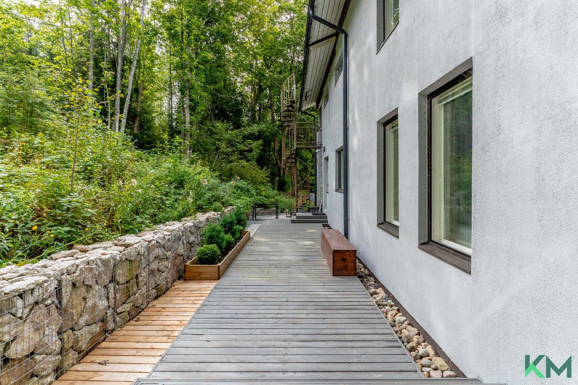 Rakennuksen itä puolta