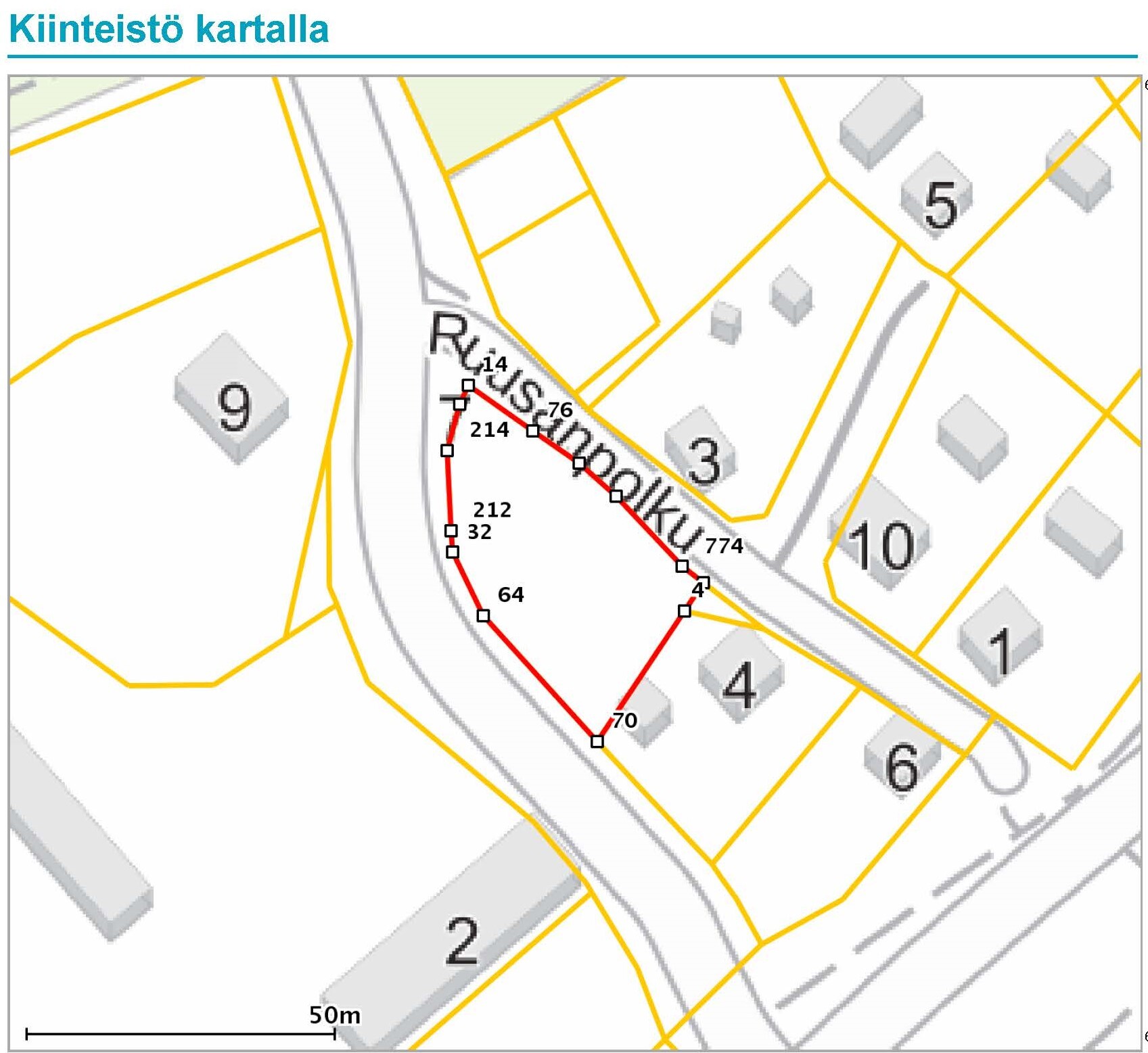 Asunnon pohjakuva