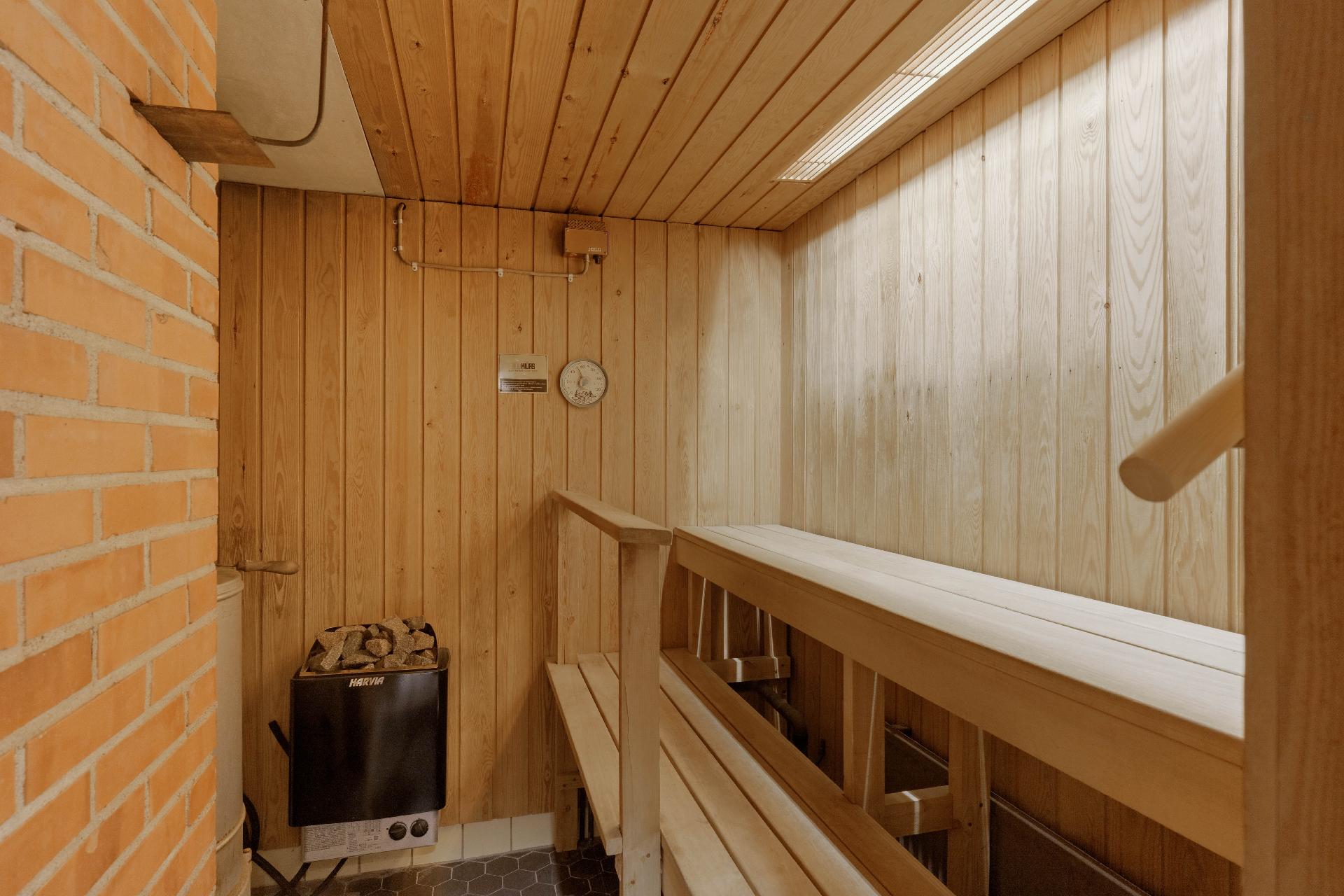 Saunassa sekä sähkö, että puukiuas