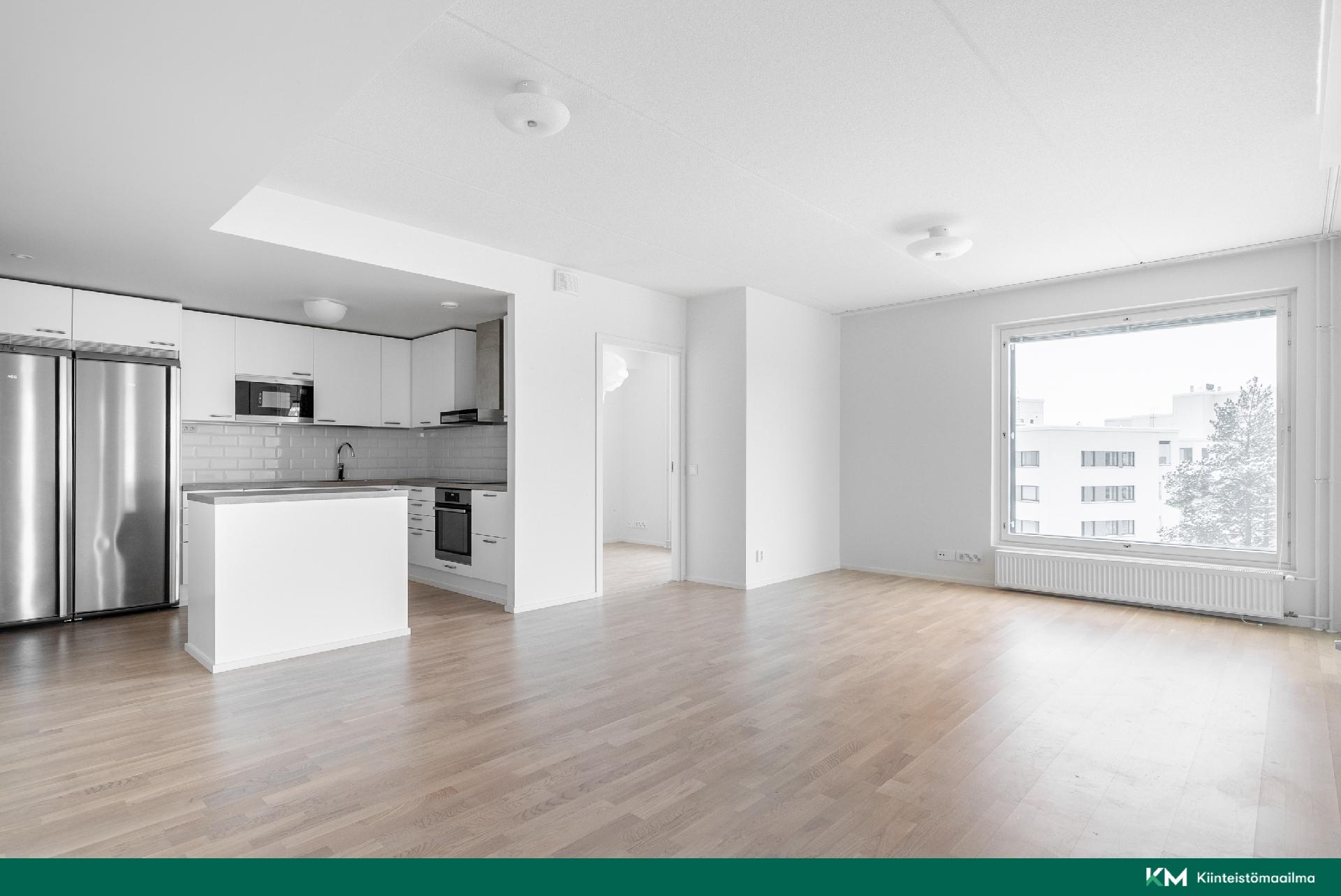 Olohuone ja keittiö