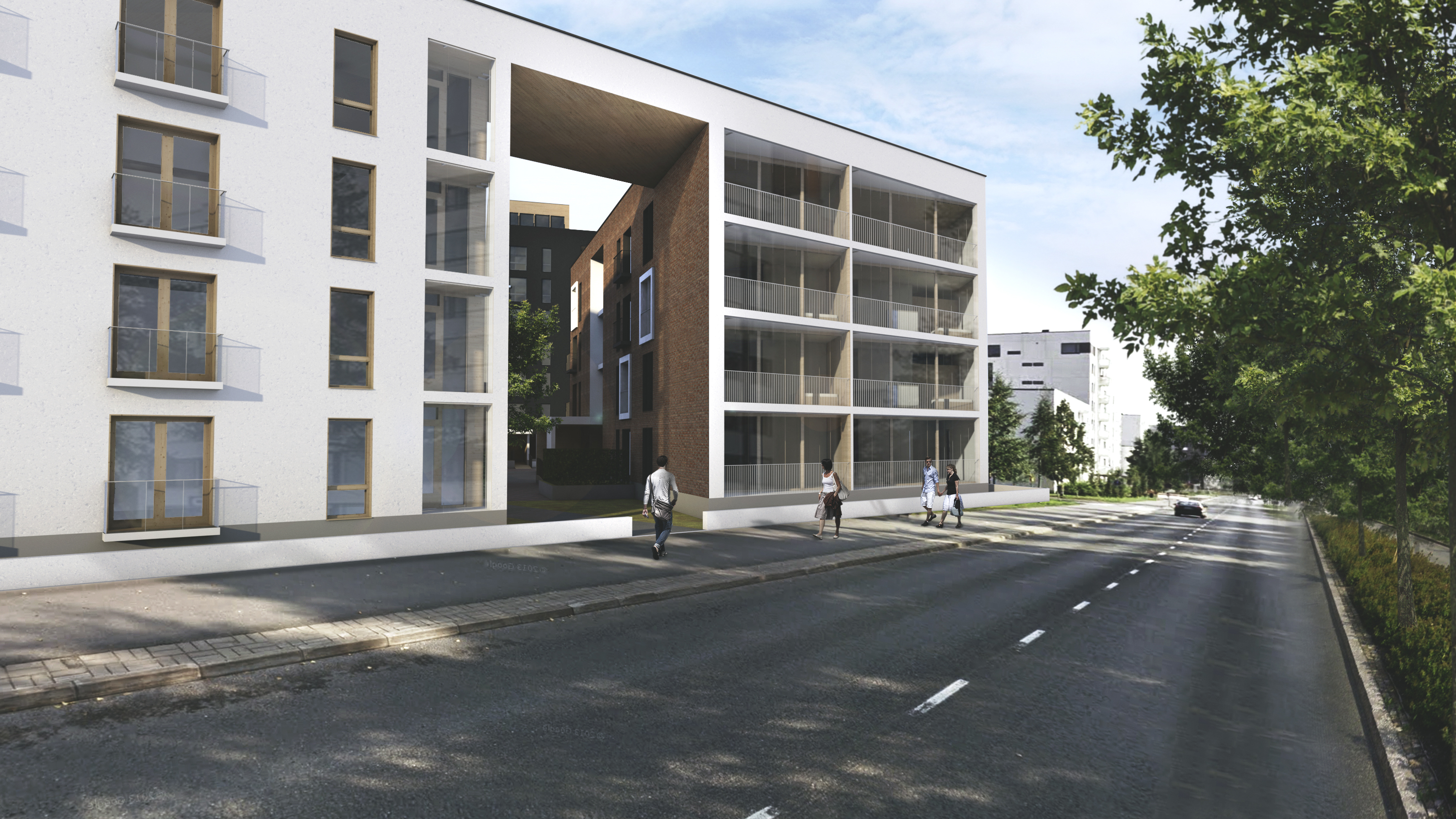 Julkisivu kadun puolelta