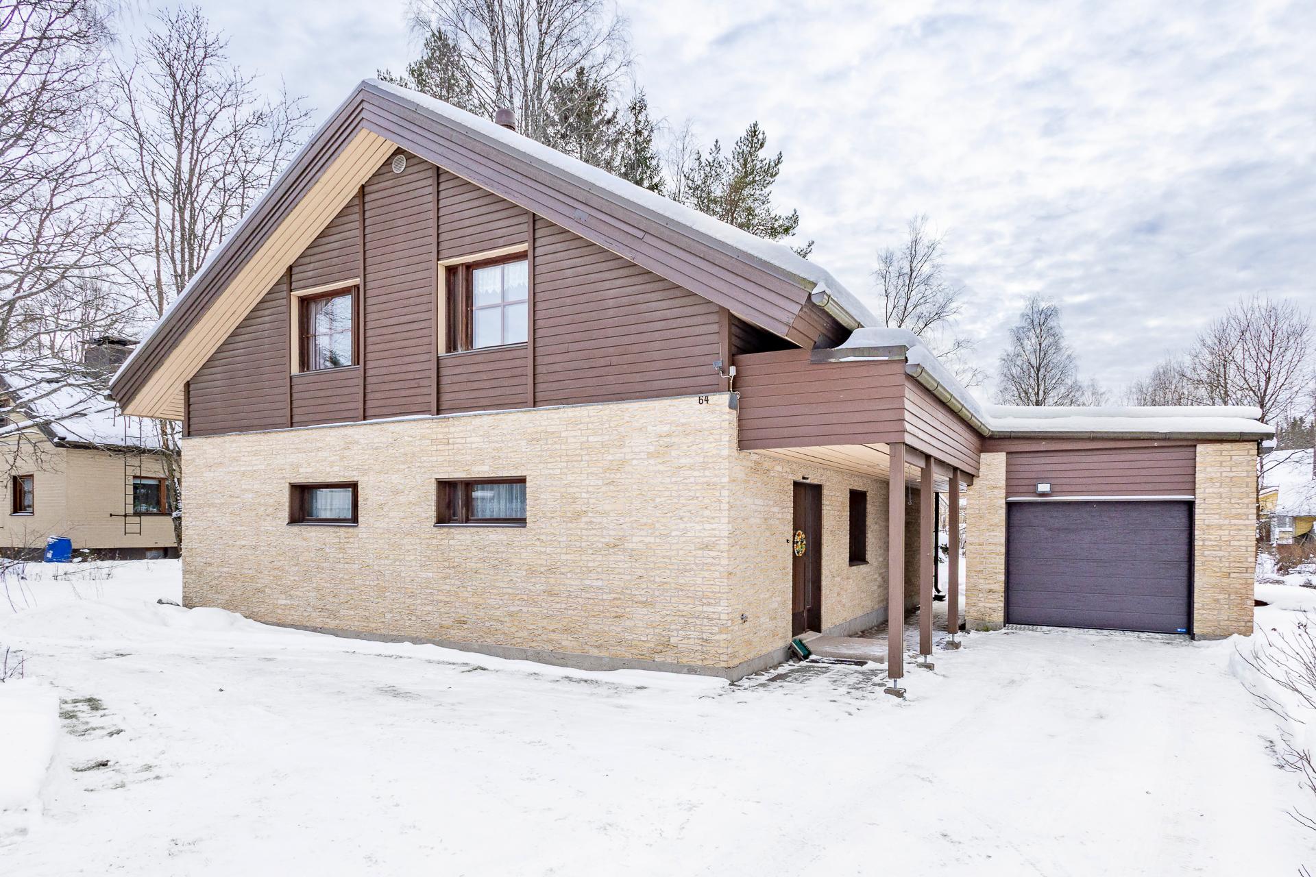 Talon julkisivu tien suunnasta