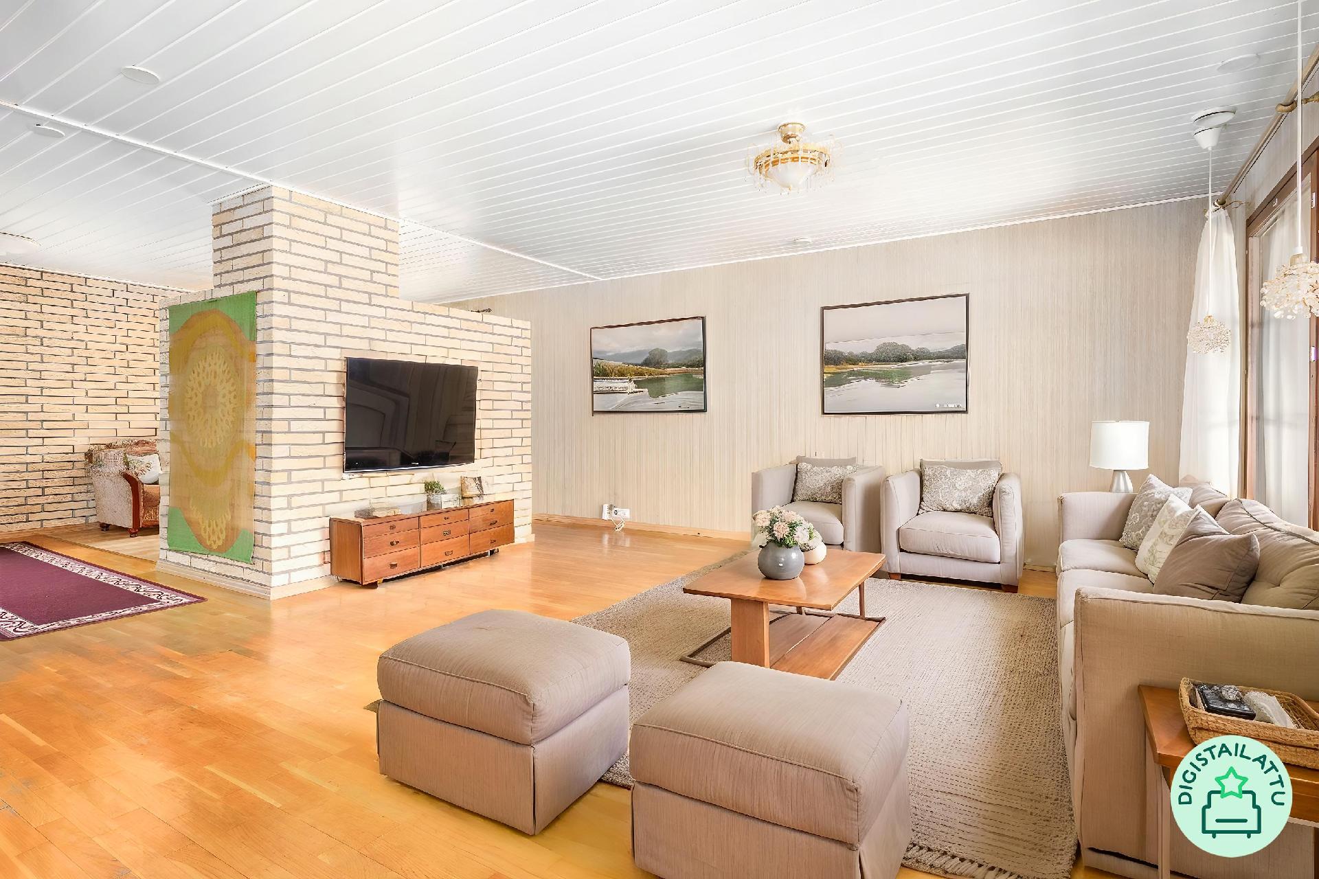 Digistailattu olohuone