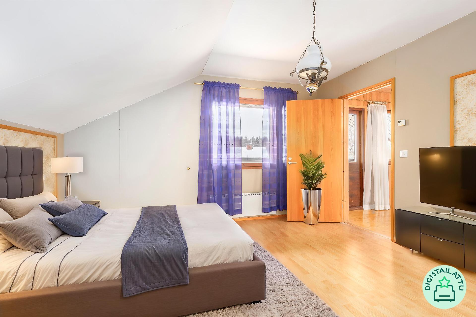 Digistailattu kuva makuuhuoneesta