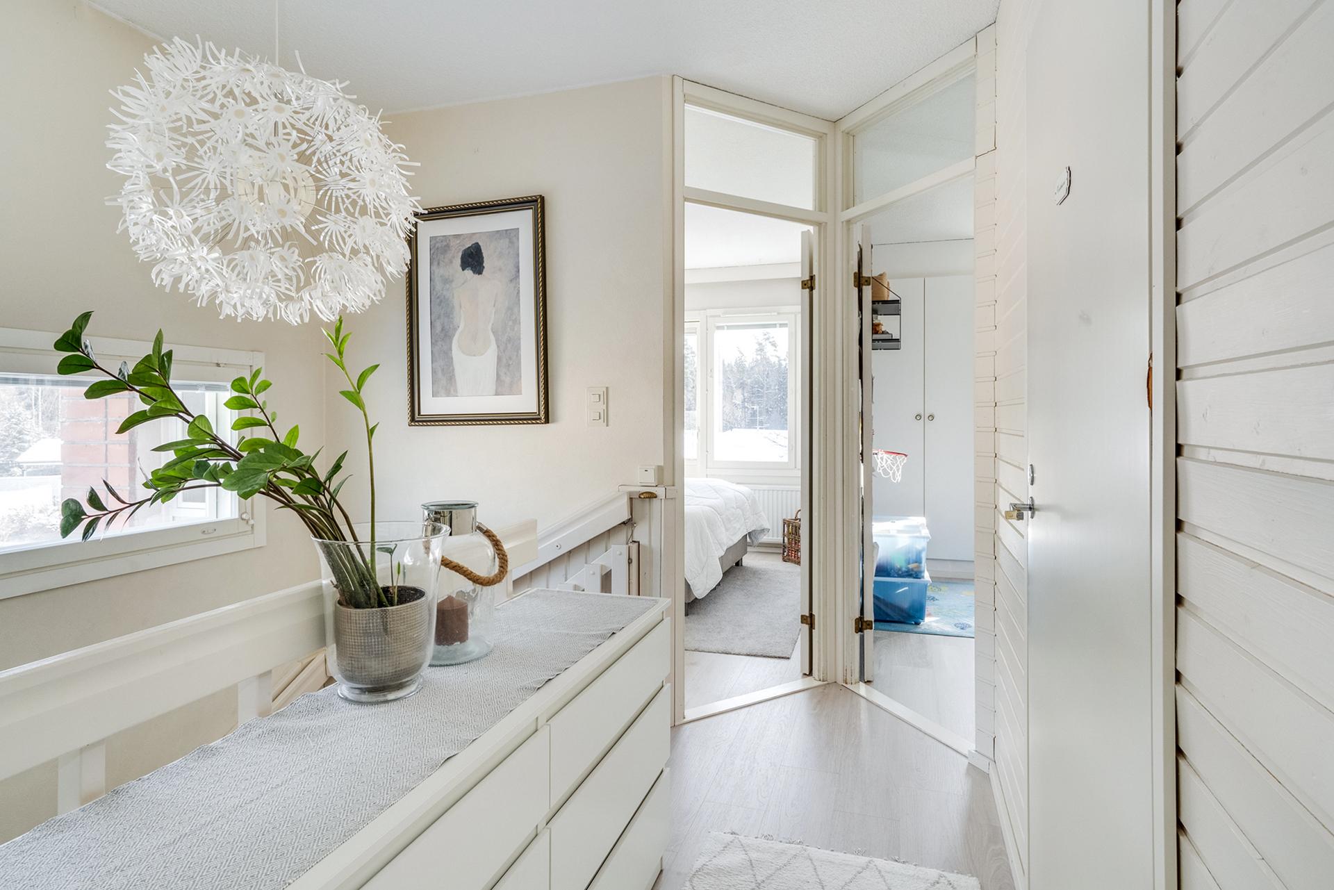 Yläkerran aulatila.