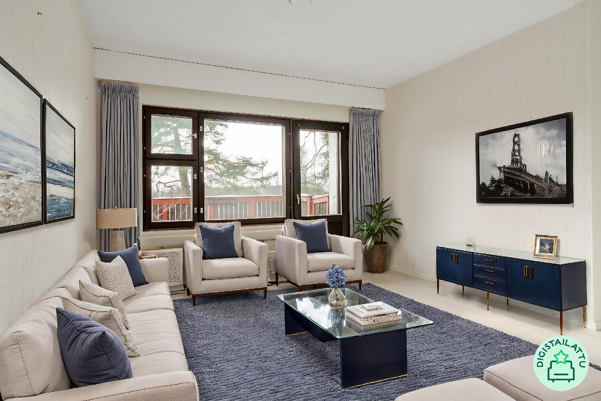 Digistailattu olohuone