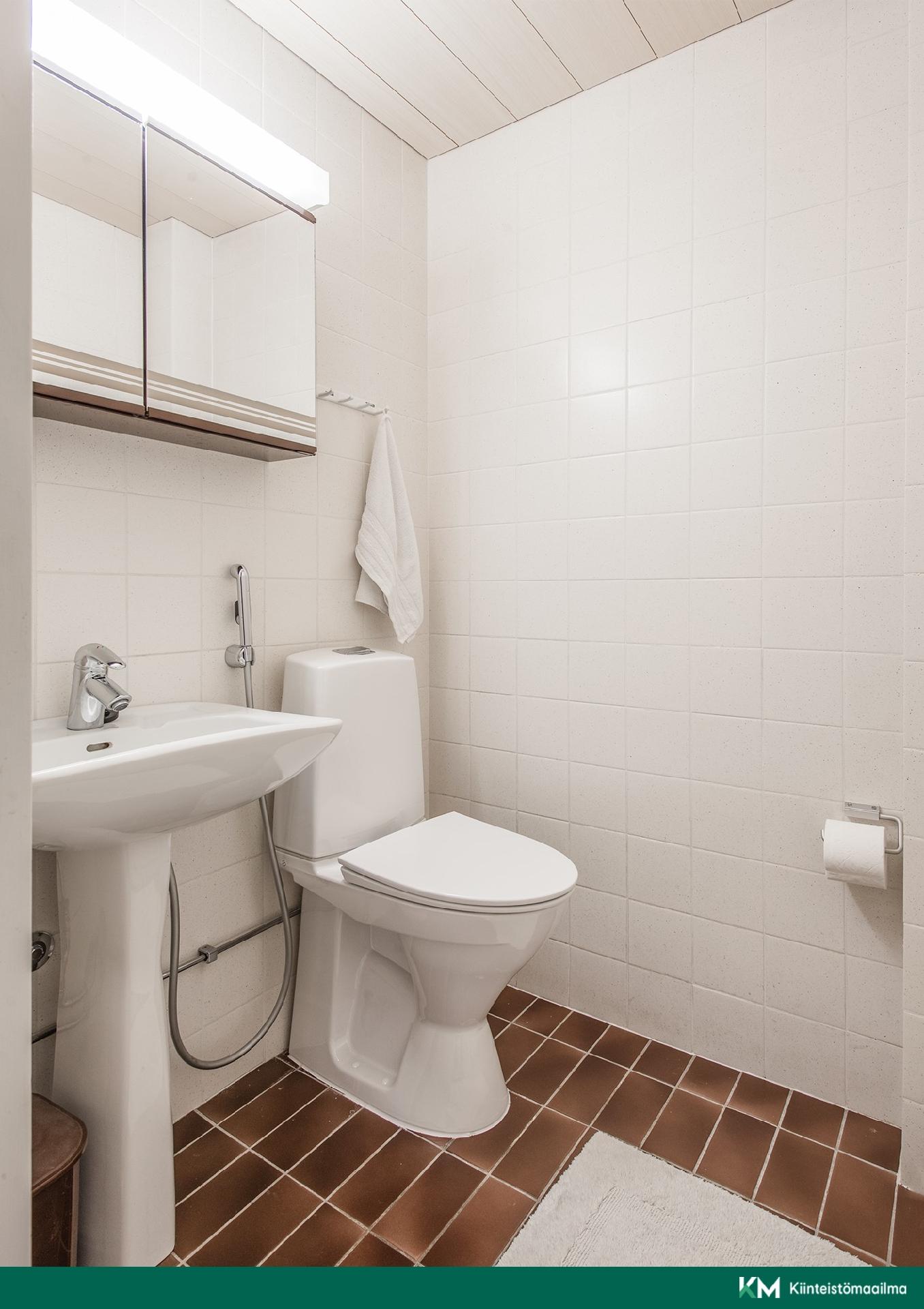 Eteisen yhteydessä oleva wc 2 