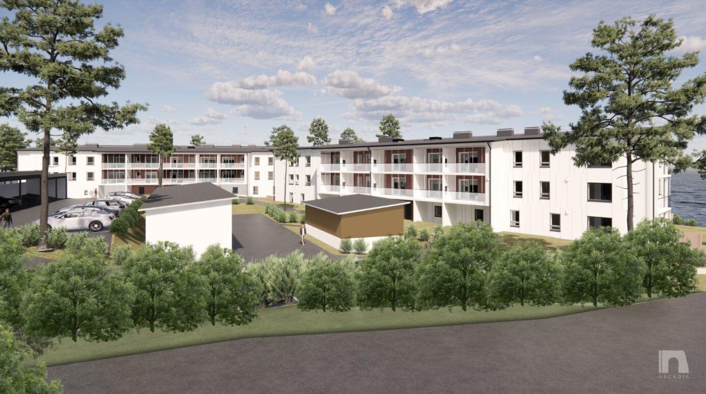 Tyylikäs pienkerrostalo