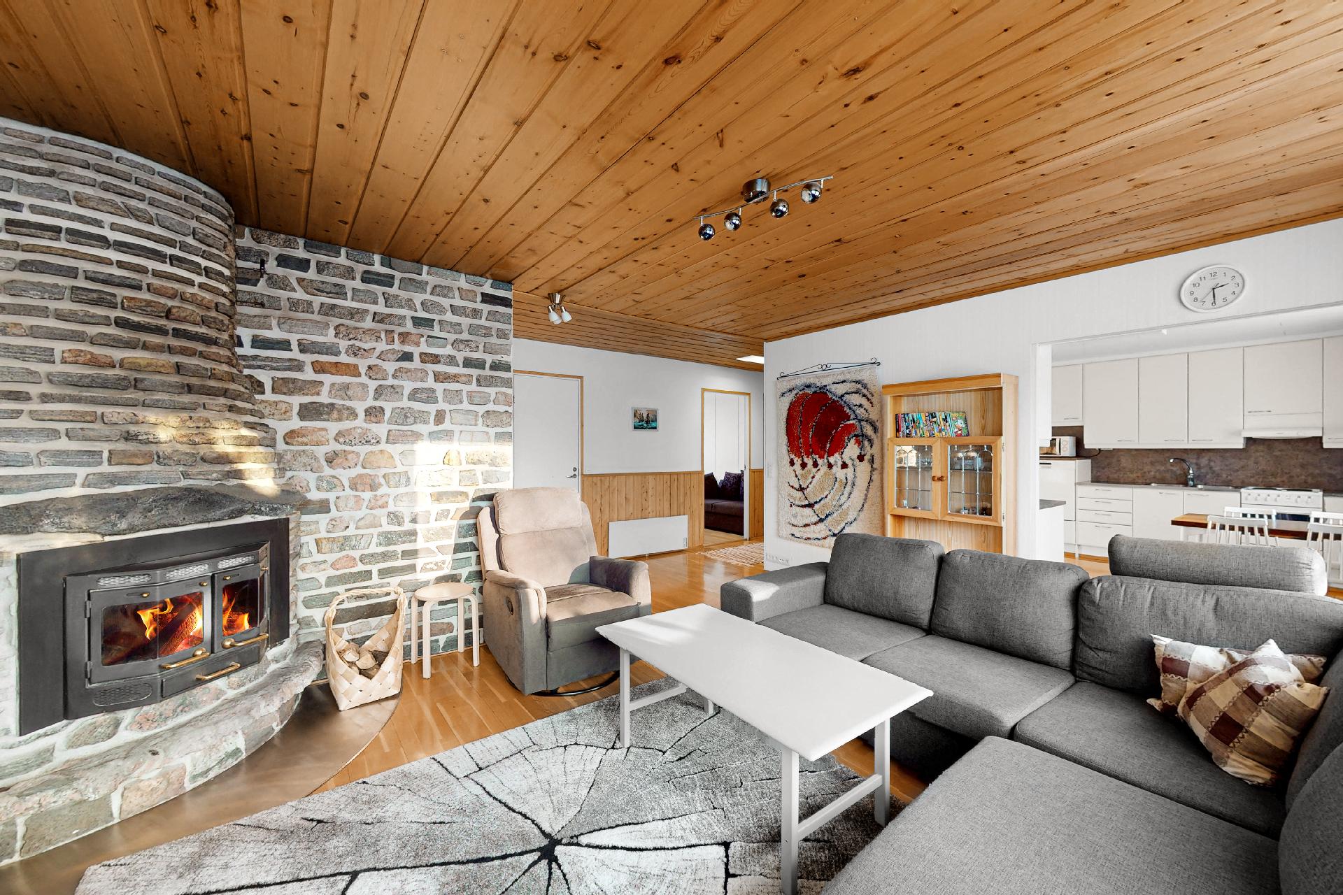 Olohuoneessa avotakka