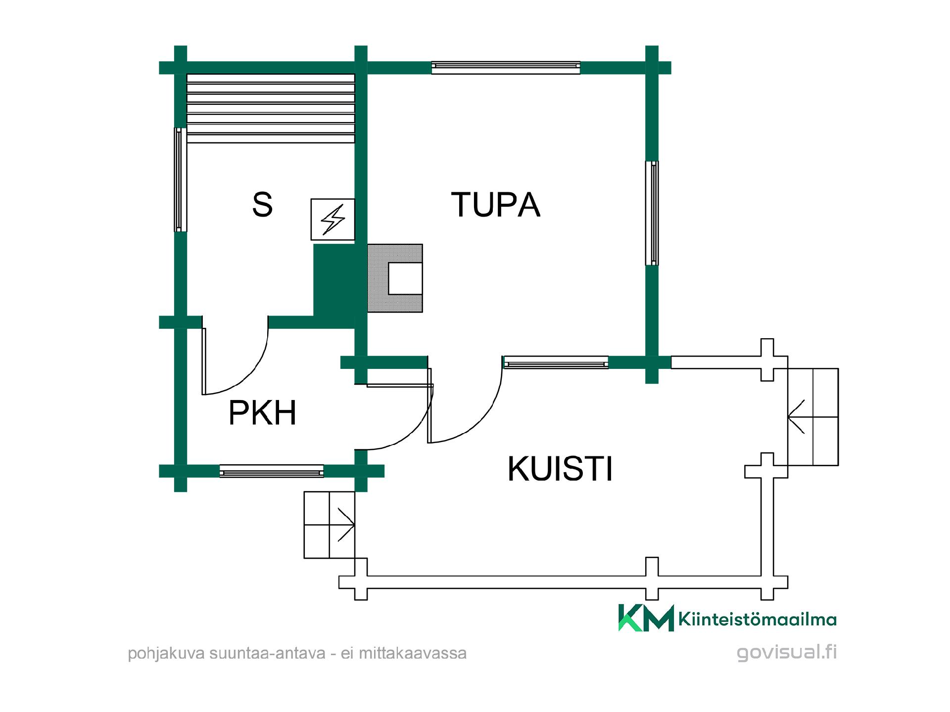 Rantasaunan pohjakuva