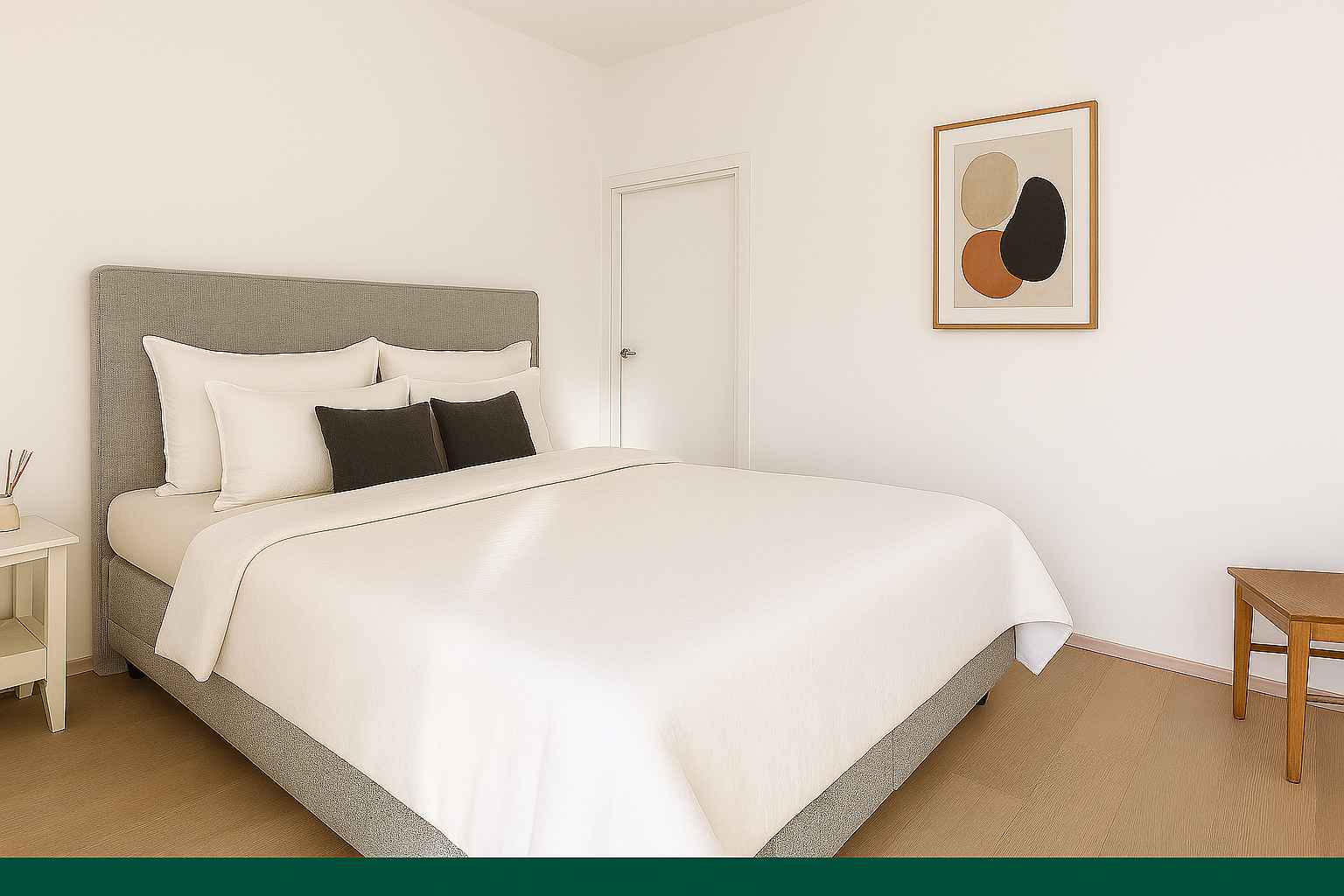 Alkovi, käynti vaatehuoneeseen