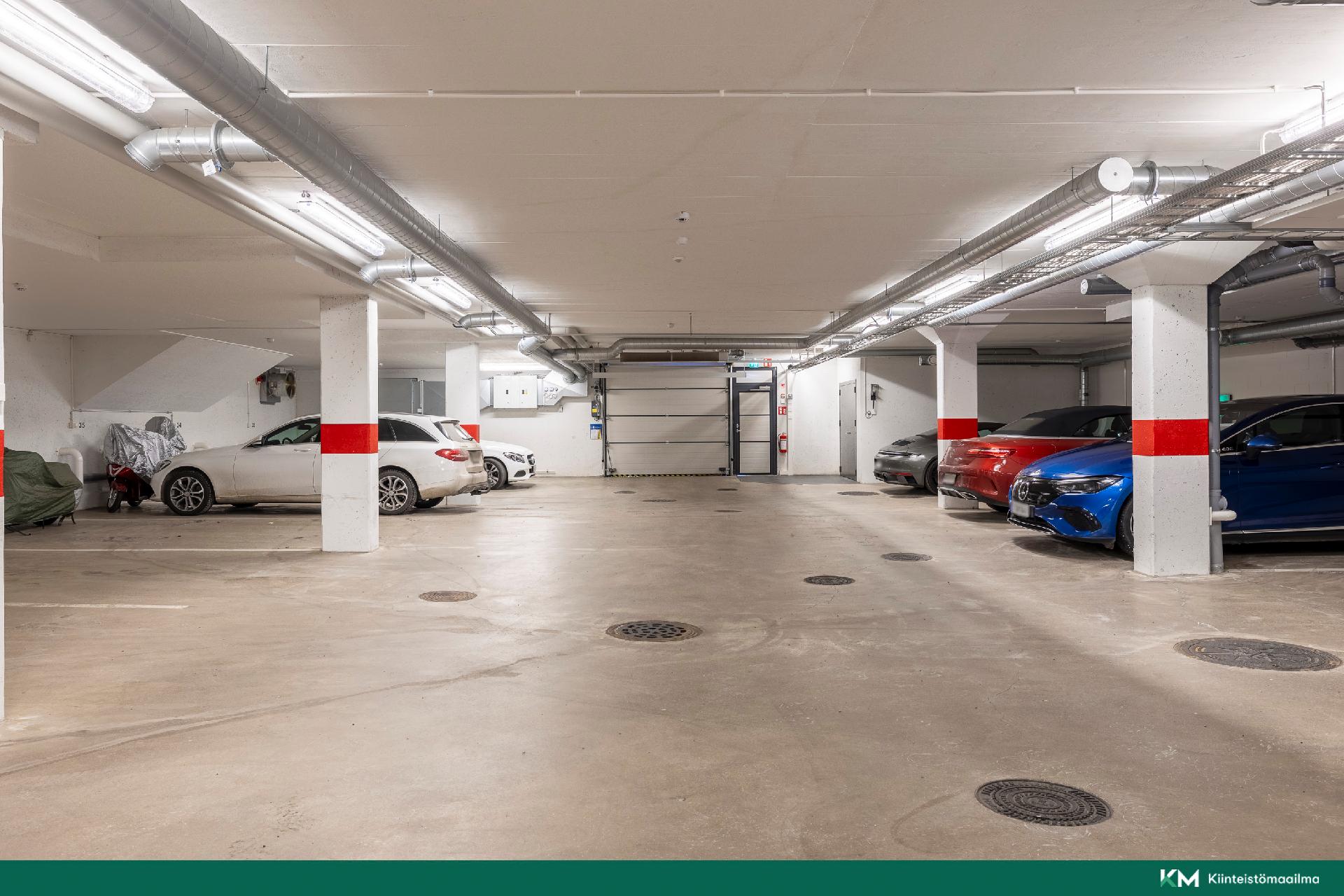 Mahdollisuus ostaa erillinen autohalliosake