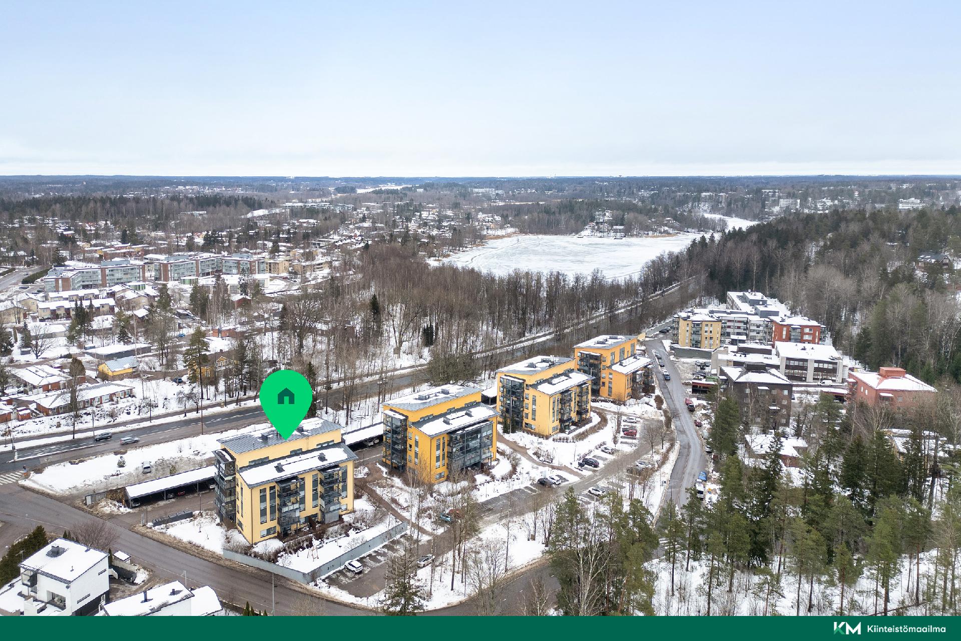 ilmakuva lippajärvelle päin