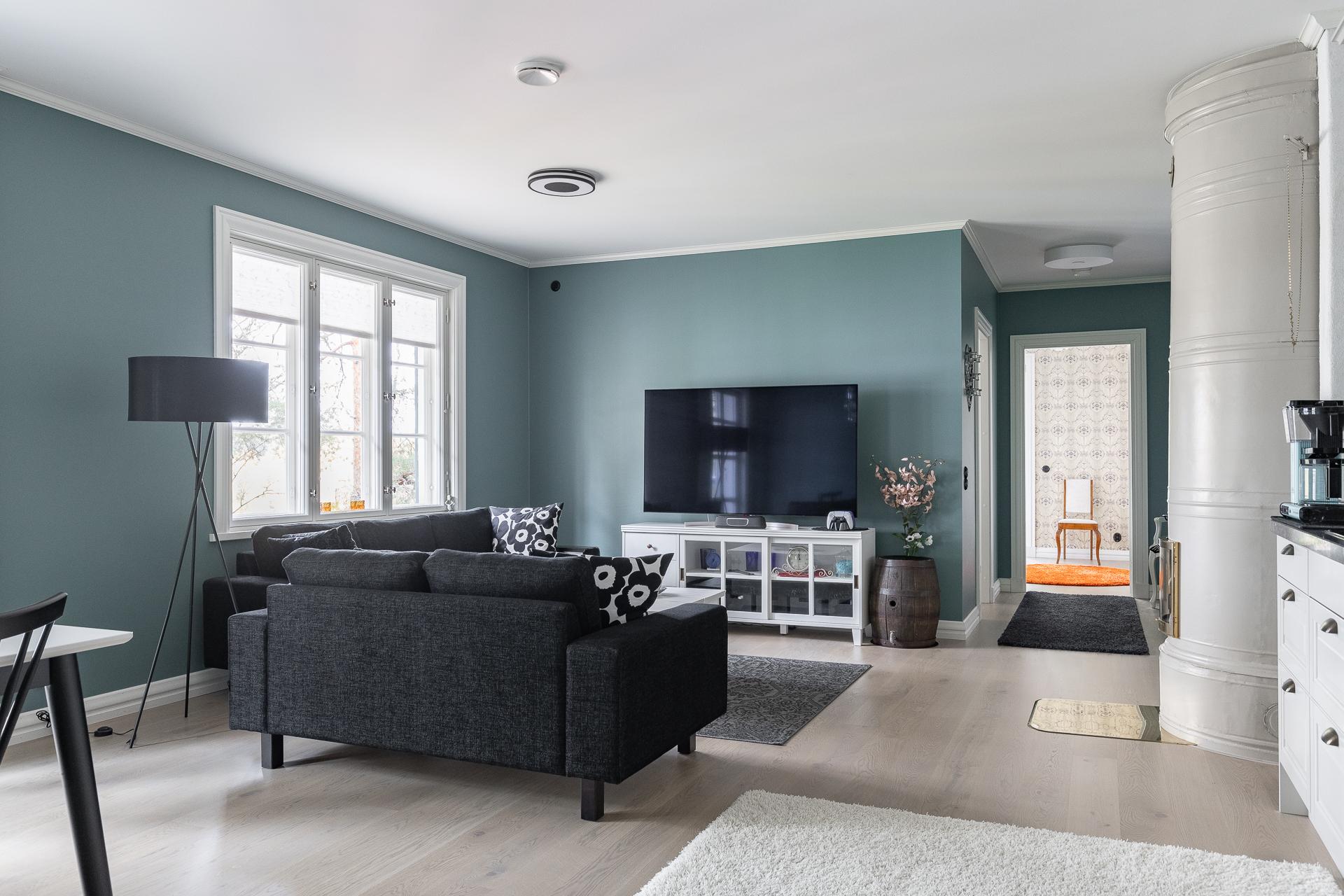 näkymä olohuoneesta