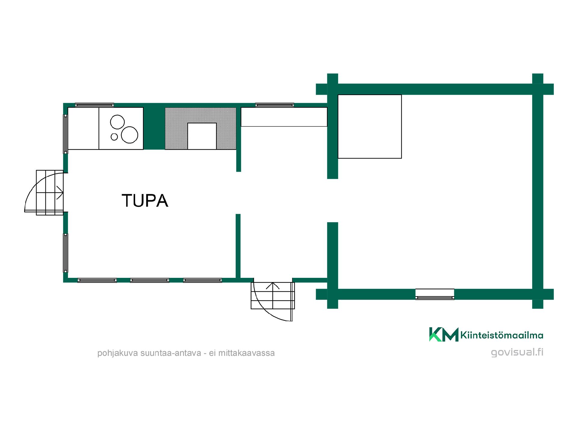 Savusauna/Grillikatos (Kesäkeittiö) pohjakuva