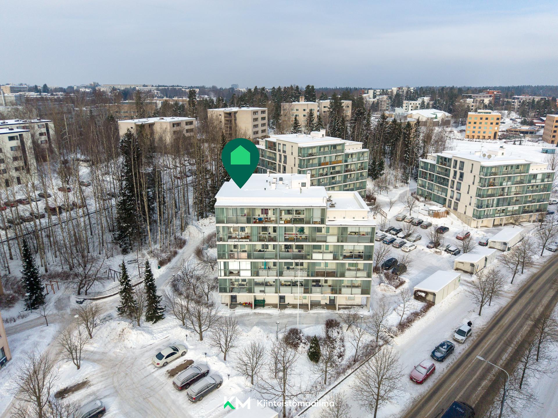 Taloyhtiö ilmakuvassa