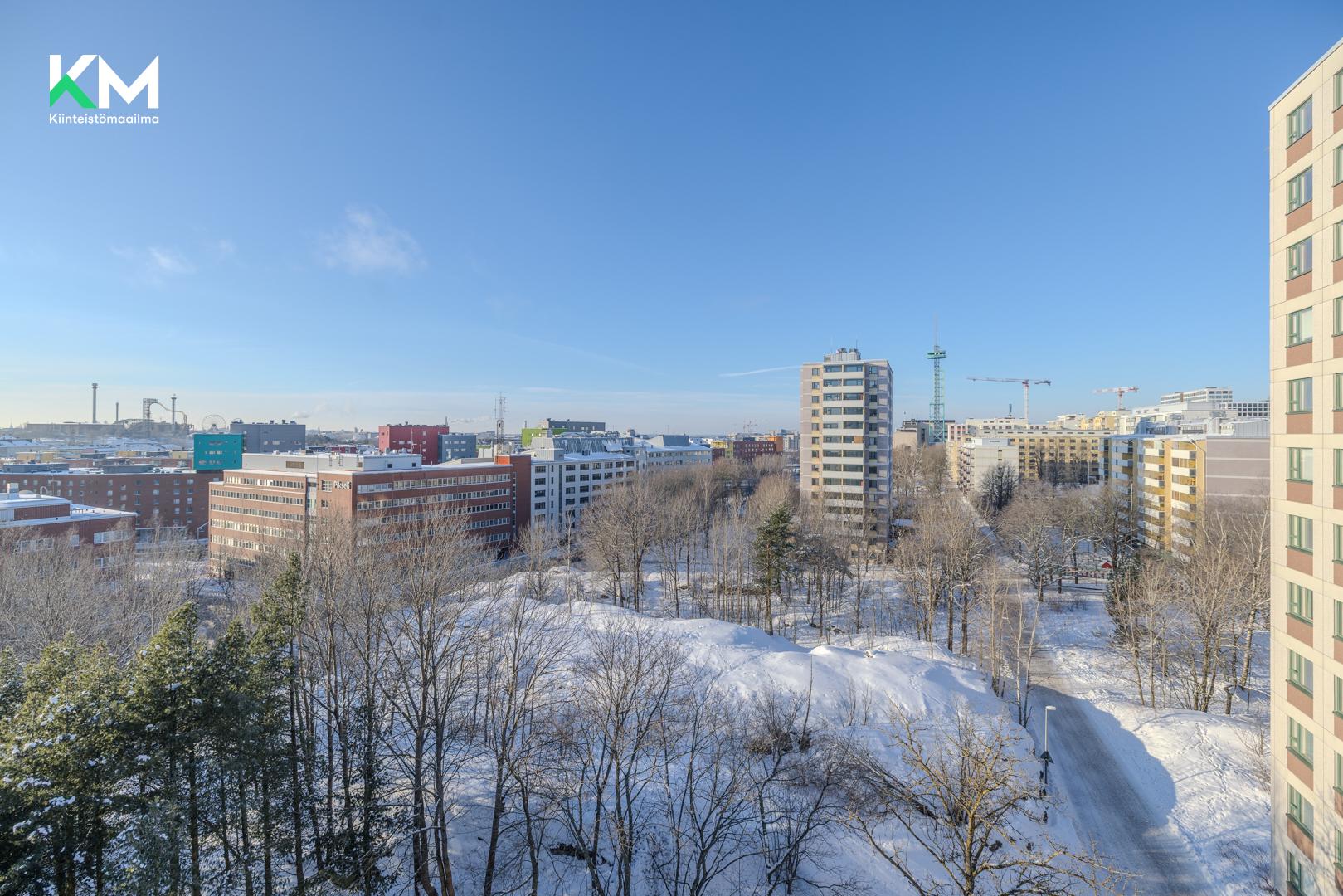 Upea avara näkymä asunnosta