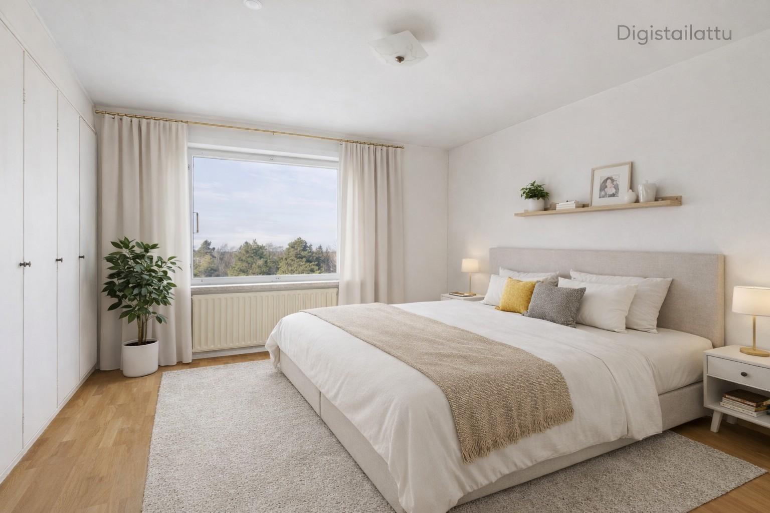 makuuhuone digistailattuna