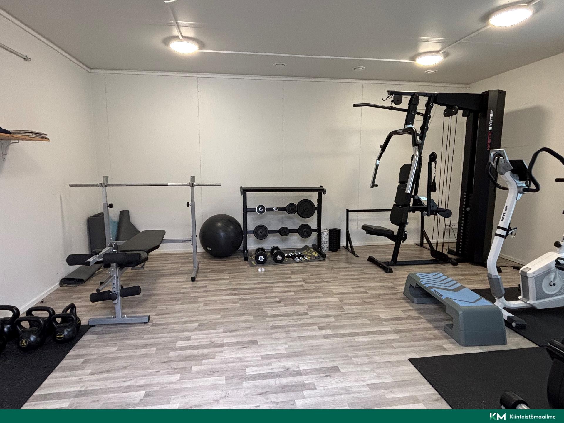 Taloyhtiössä kuntosali asukkaiden käyttöön