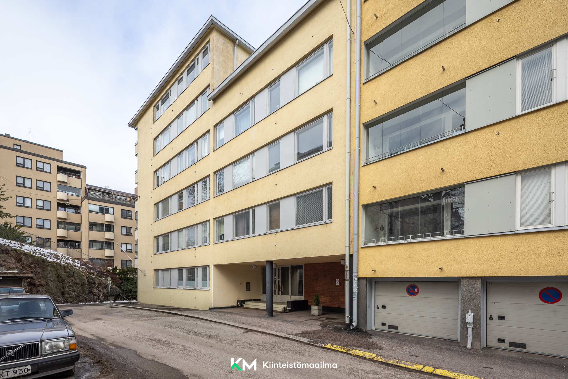 Kivenhakkaajankadun julkisivu